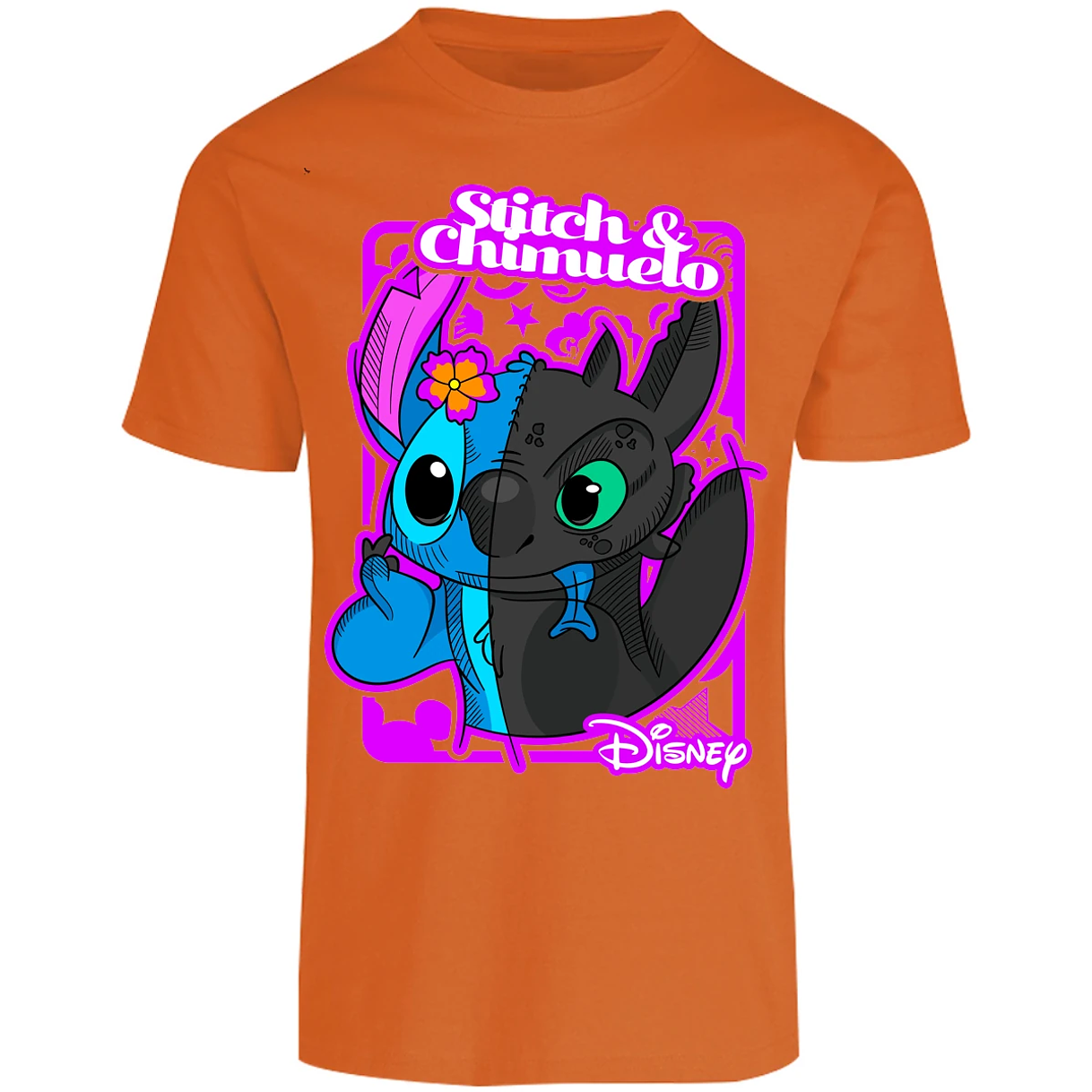 Playera Lilo Y Stitch Stitch Y Chimuelo para Adulto 5