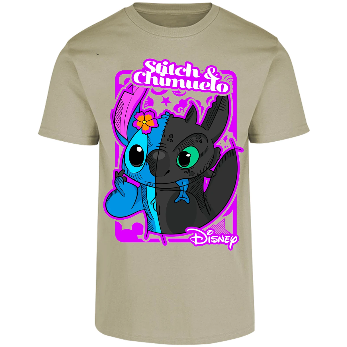Playera Lilo Y Stitch Stitch Y Chimuelo para Adulto 7