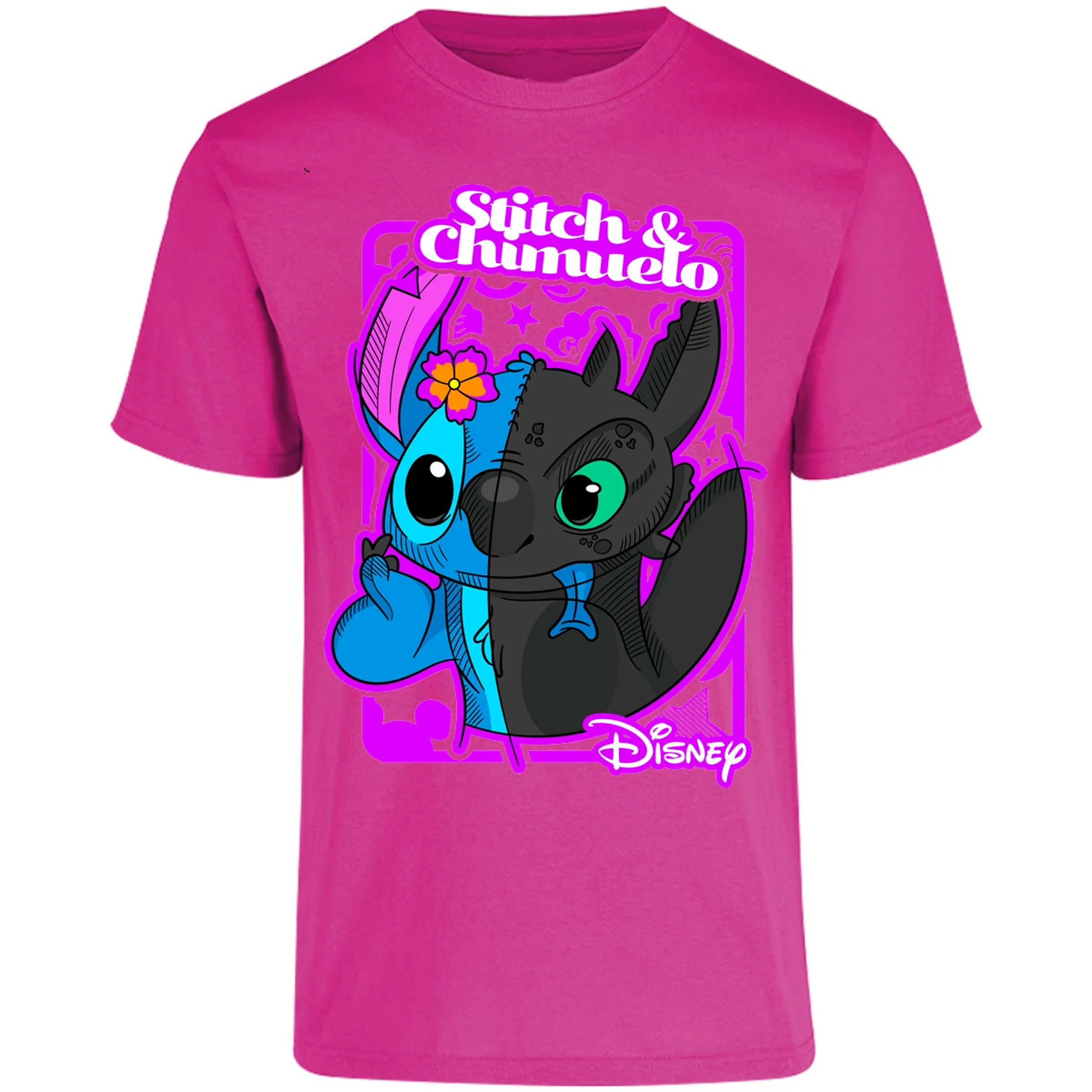 Playera Lilo Y Stitch Stitch Y Chimuelo para Adulto 9