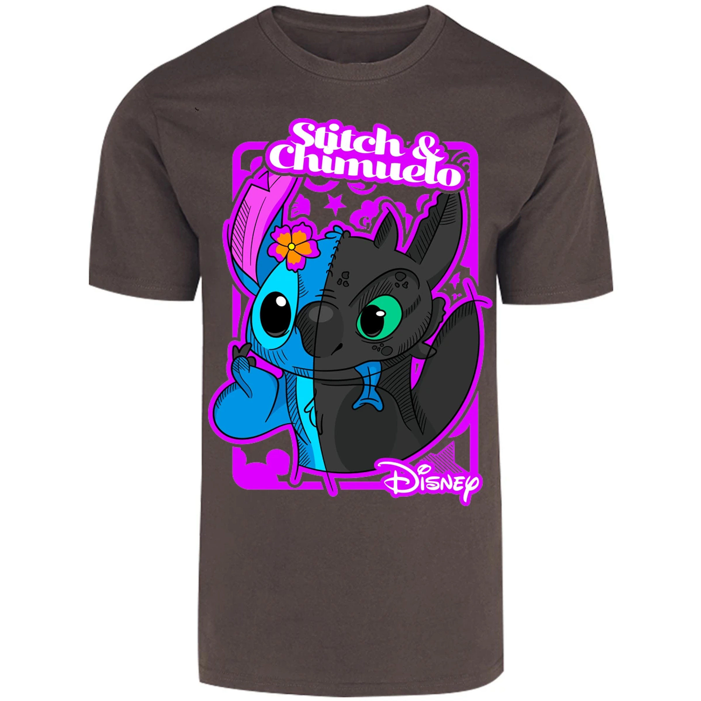 Playera Lilo Y Stitch Stitch Y Chimuelo para Adulto 10