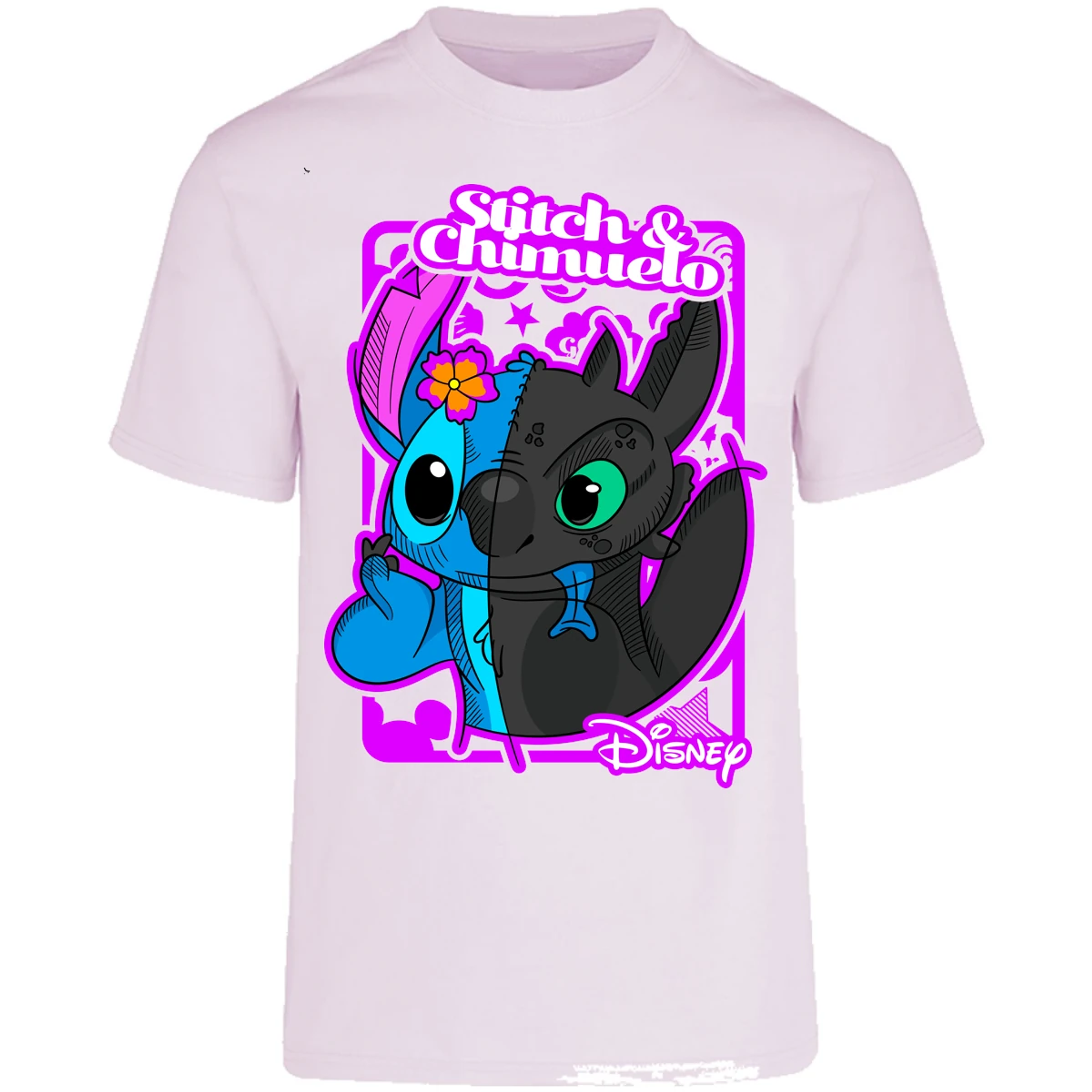 Playera Lilo Y Stitch Stitch Y Chimuelo para Adulto 12