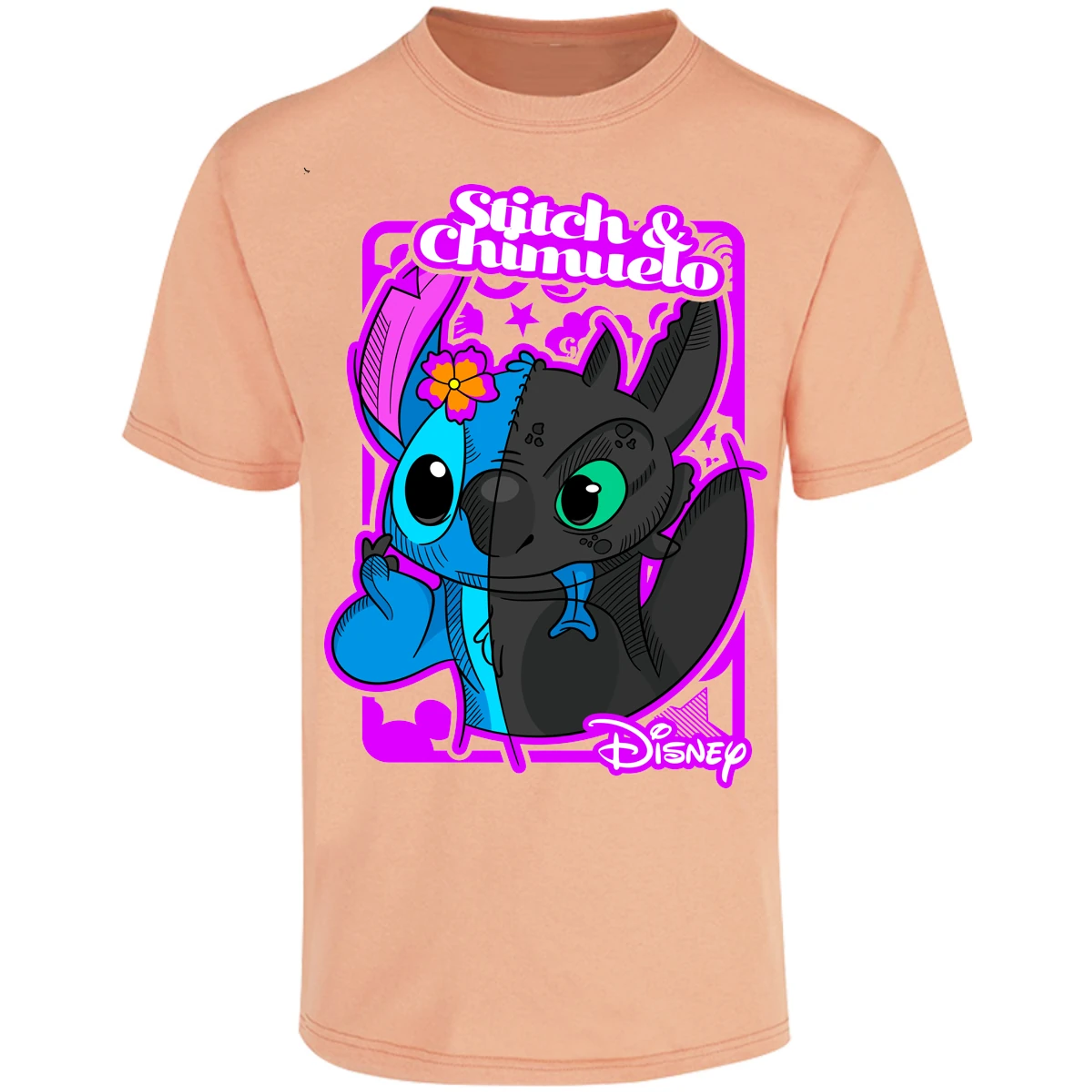 Playera Lilo Y Stitch Stitch Y Chimuelo para Adulto 13