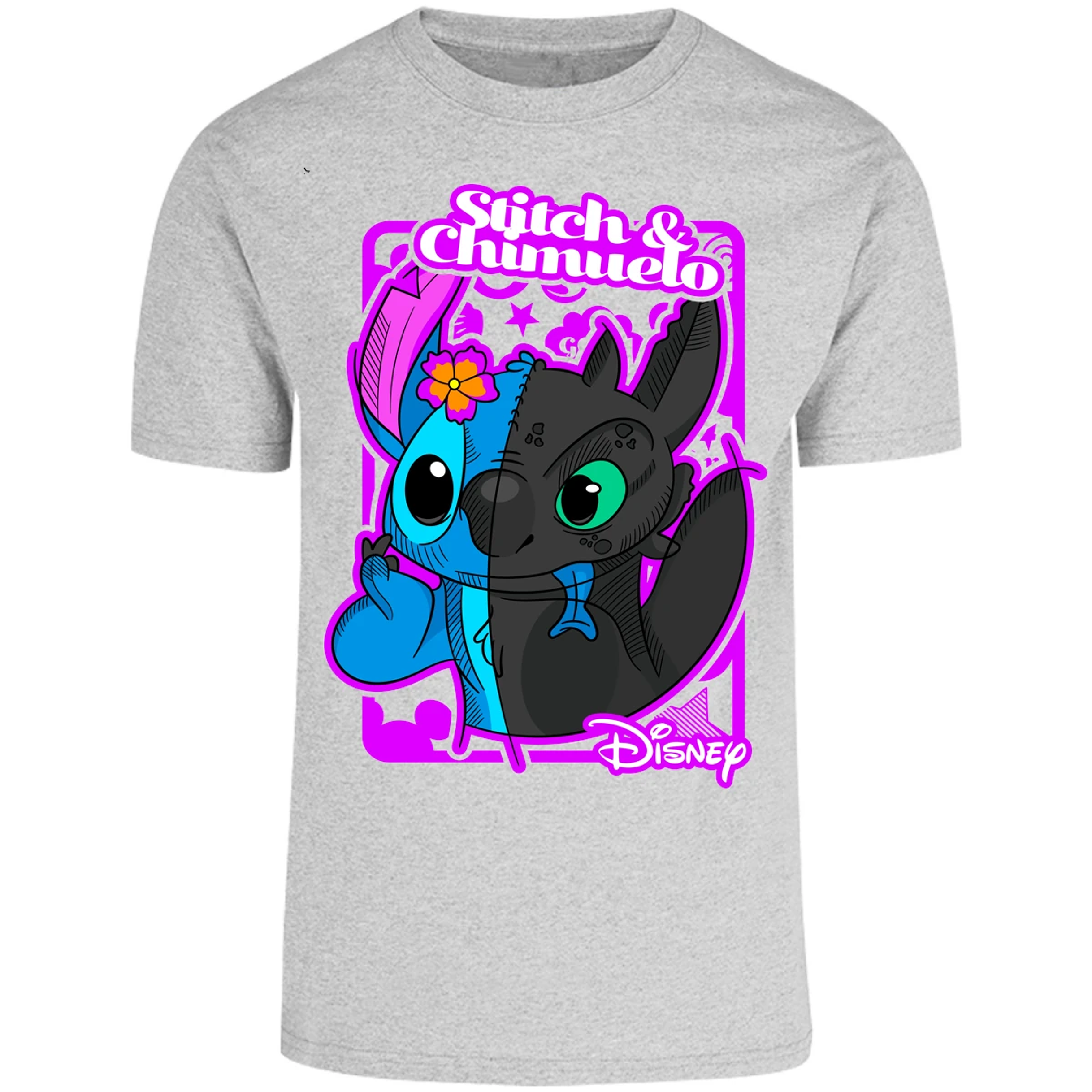 Playera Lilo Y Stitch Stitch Y Chimuelo para Adulto 15