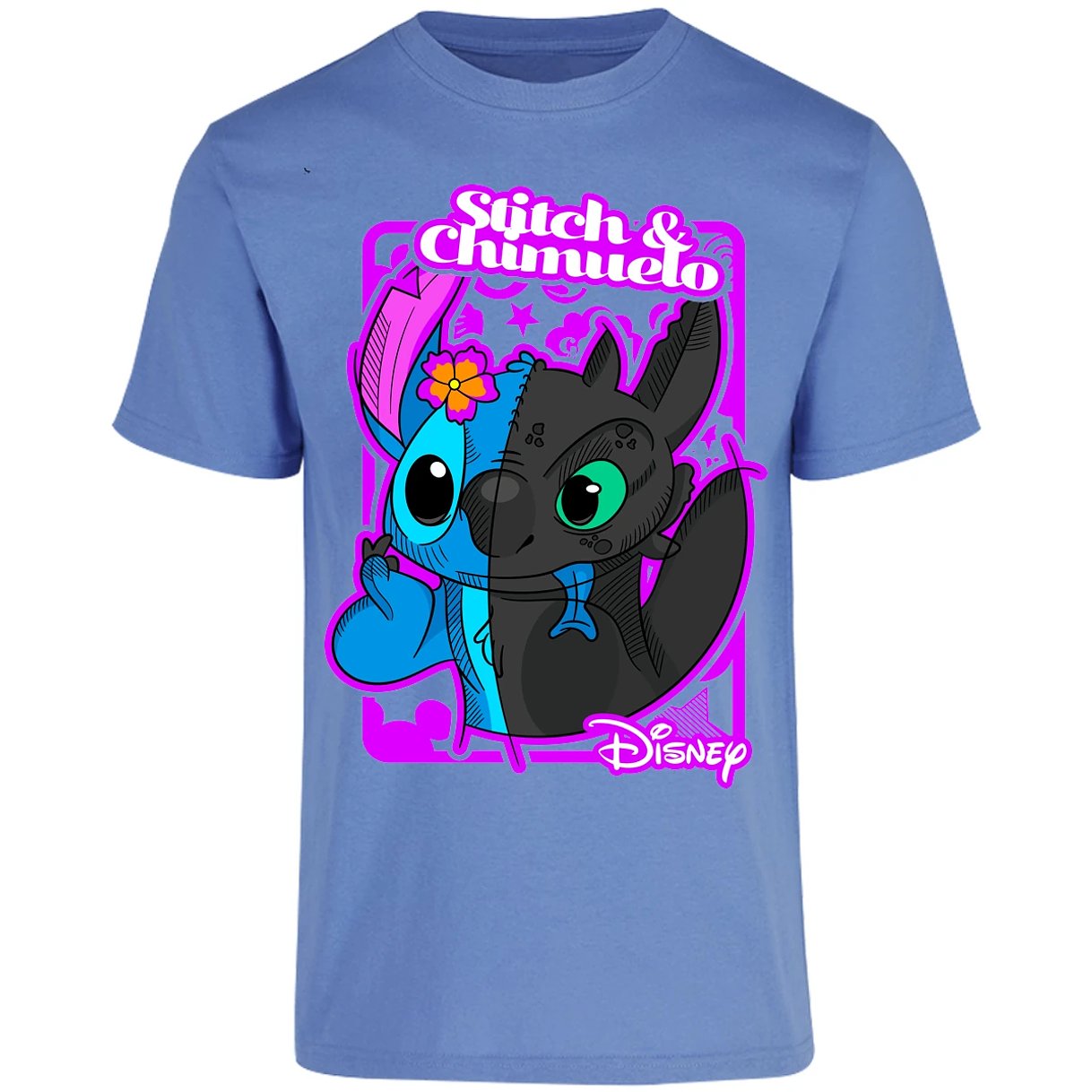 Playera Lilo Y Stitch Stitch Y Chimuelo para Adulto 17