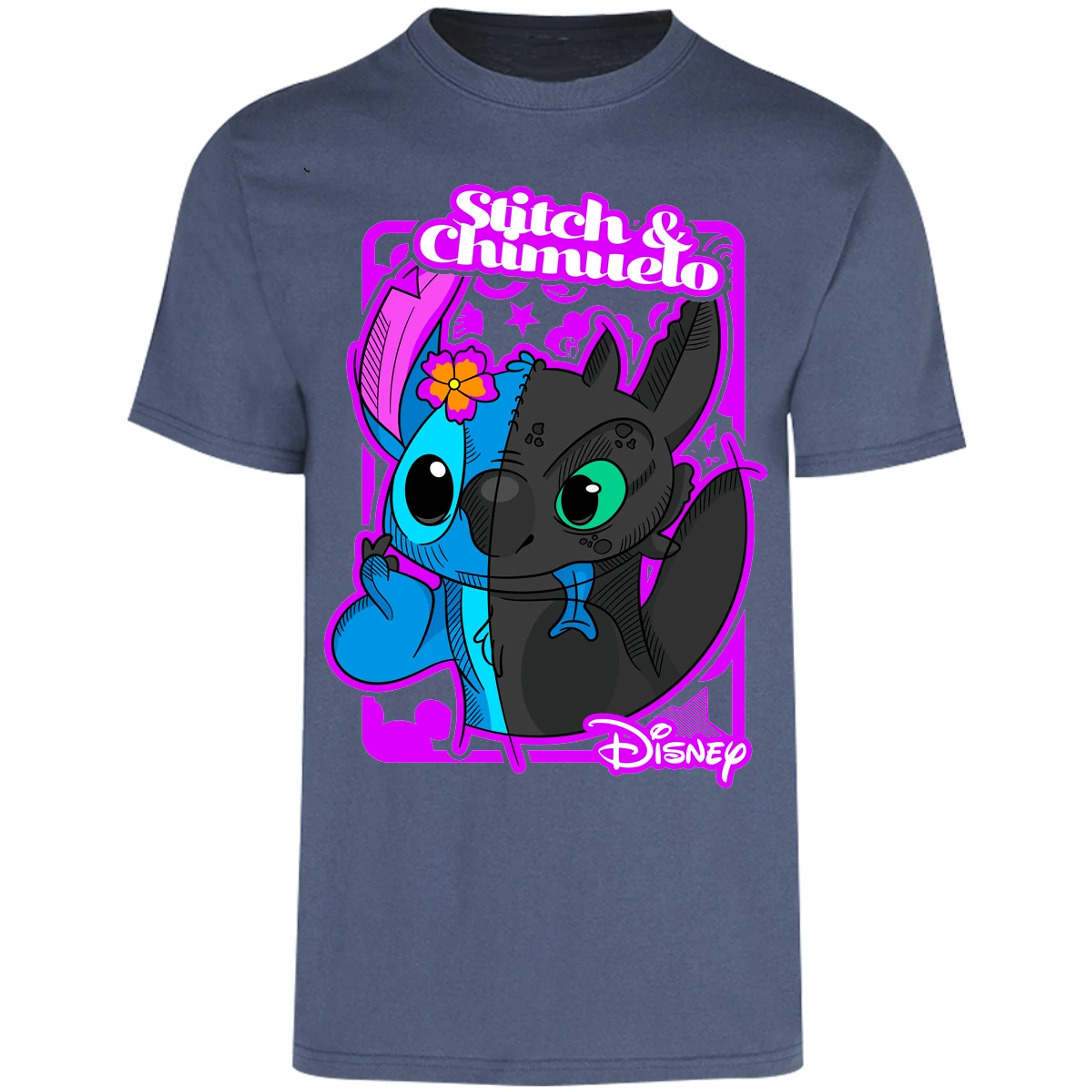 Playera Lilo Y Stitch Stitch Y Chimuelo para Adulto 18