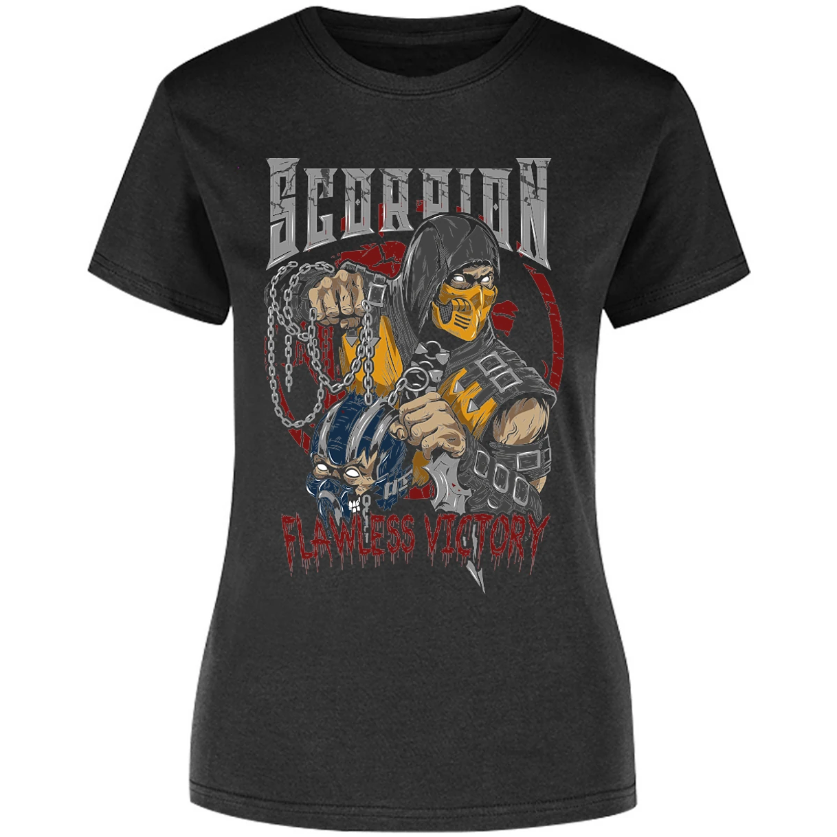 Blusa Mortal Kombat Scorpion Mortal Kombat Blusa para Mujer 10