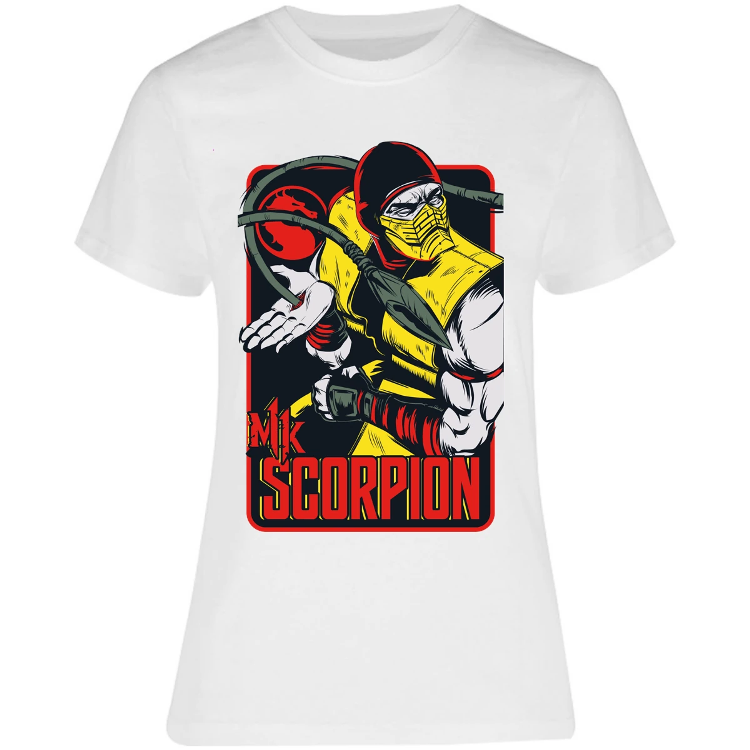 Blusa Mortal Kombat Scorpion Retro Mortal Kombat Blusa para Mujer 10
