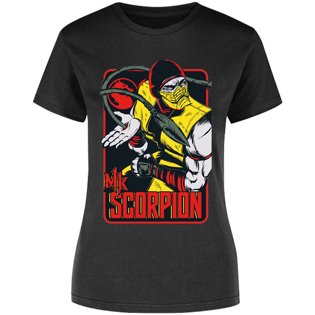 Blusa Mortal Kombat Scorpion Retro Mortal Kombat Blusa para Mujer 8