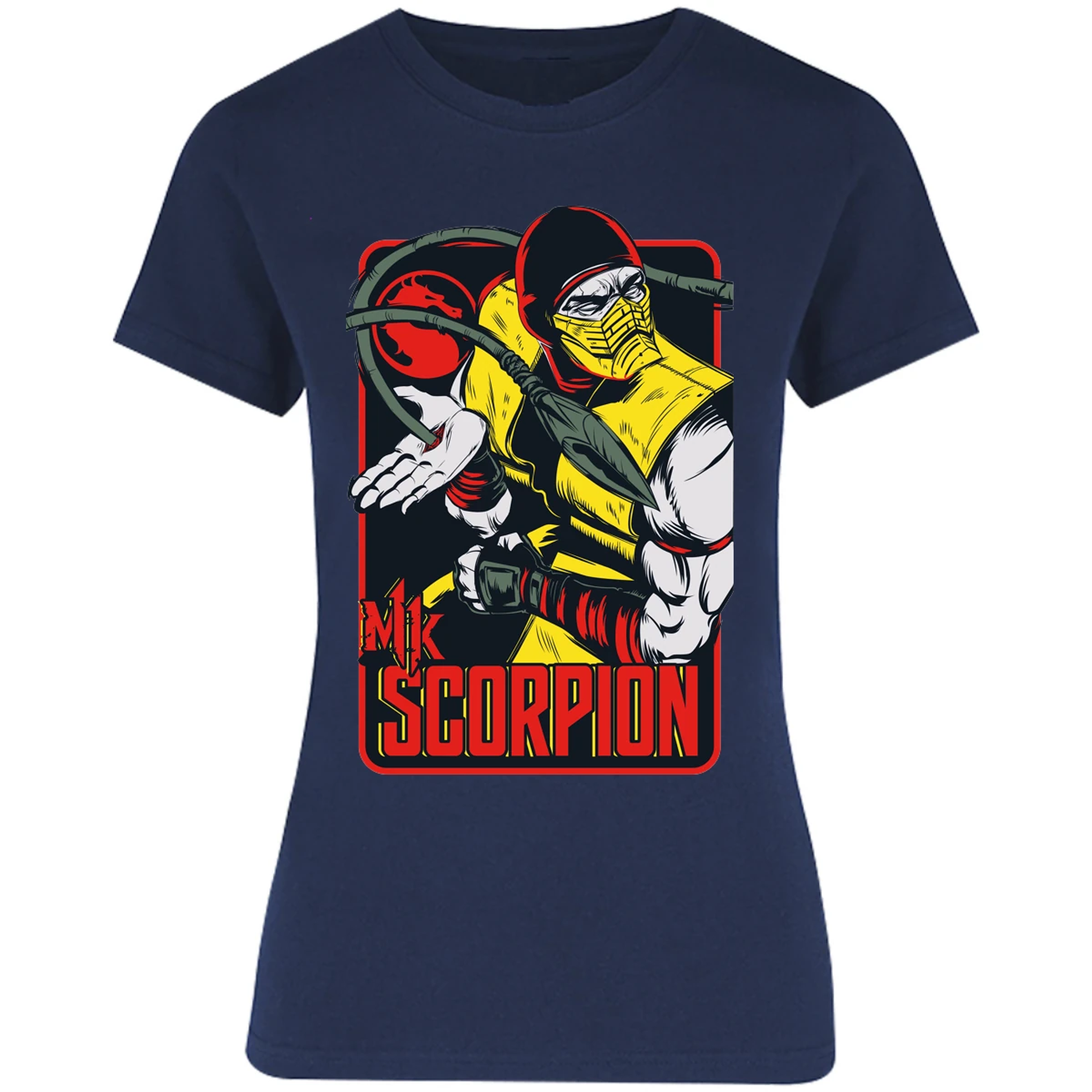 Blusa Mortal Kombat Scorpion Retro Mortal Kombat Blusa para Mujer 9