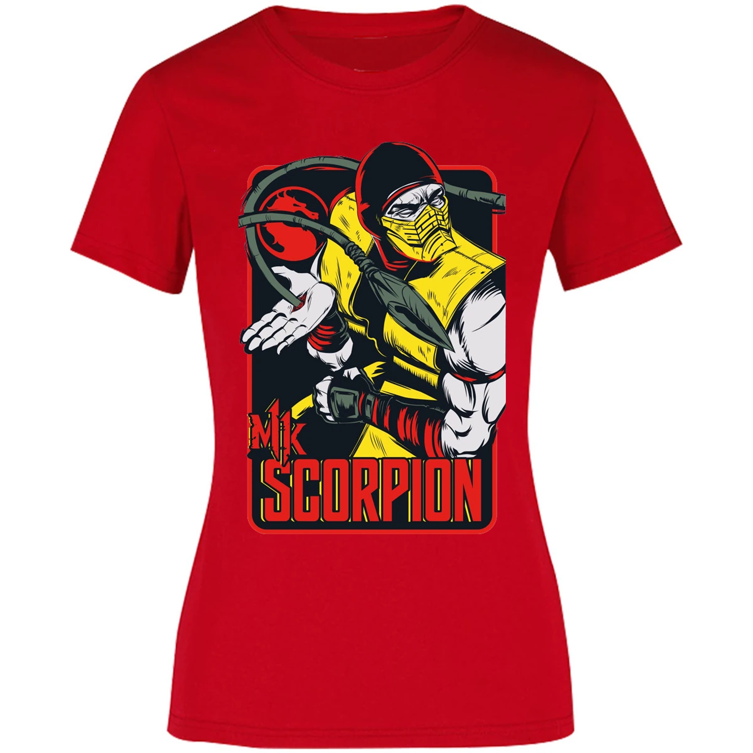 Blusa Mortal Kombat Scorpion Retro Mortal Kombat Blusa para Mujer 13