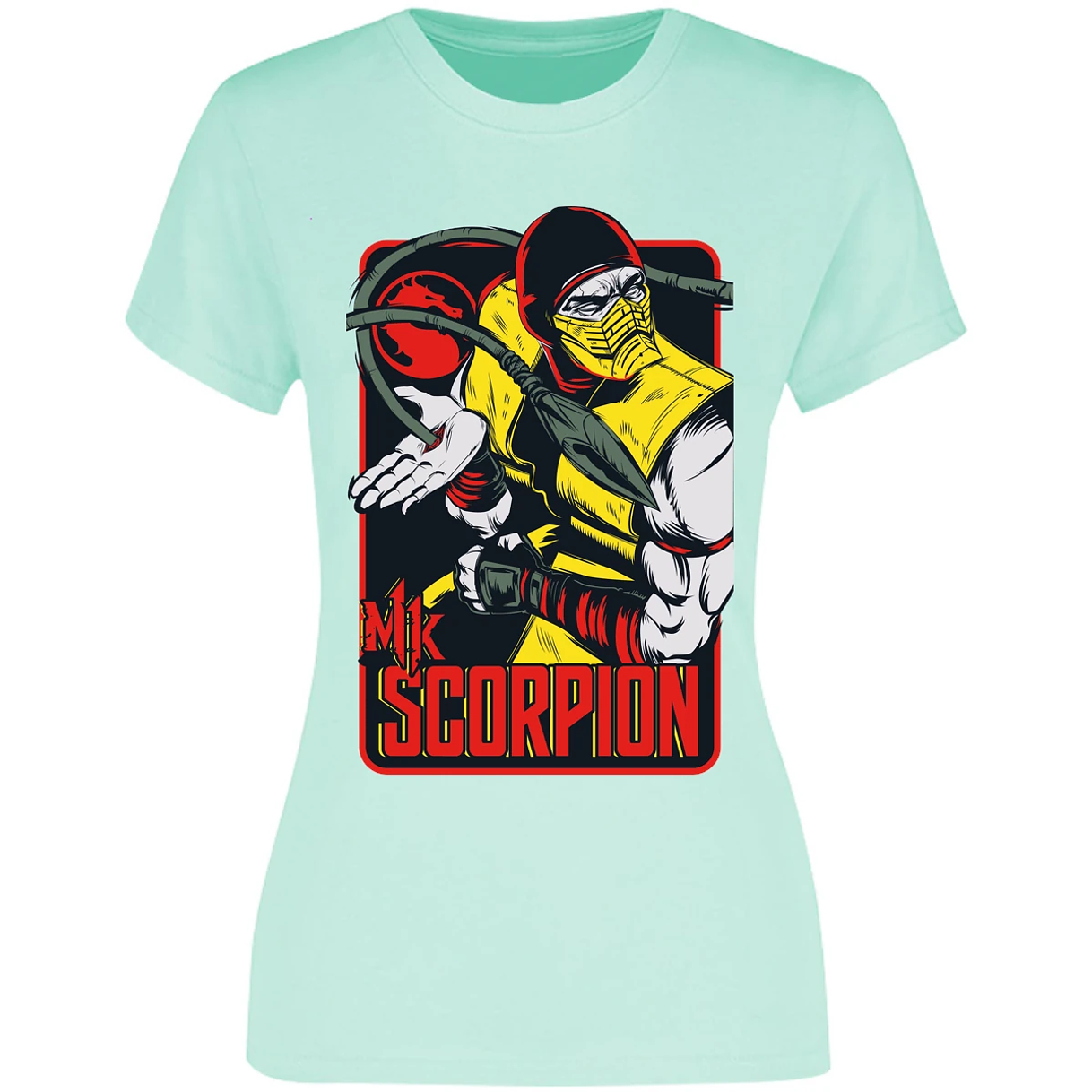 Blusa Mortal Kombat Scorpion Retro Mortal Kombat Blusa para Mujer 14