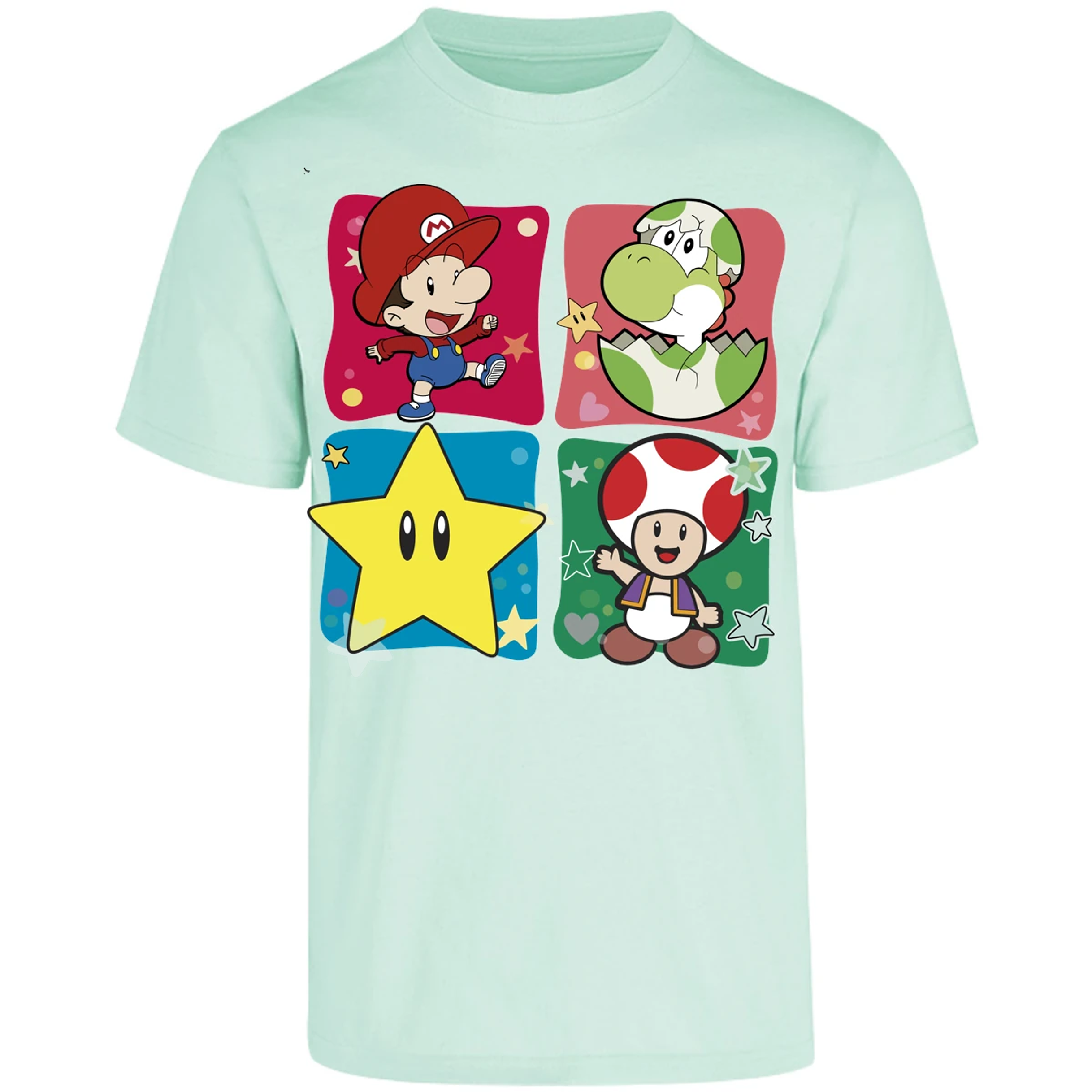 Playera Mario Bros Baby Mario para Adulto 16