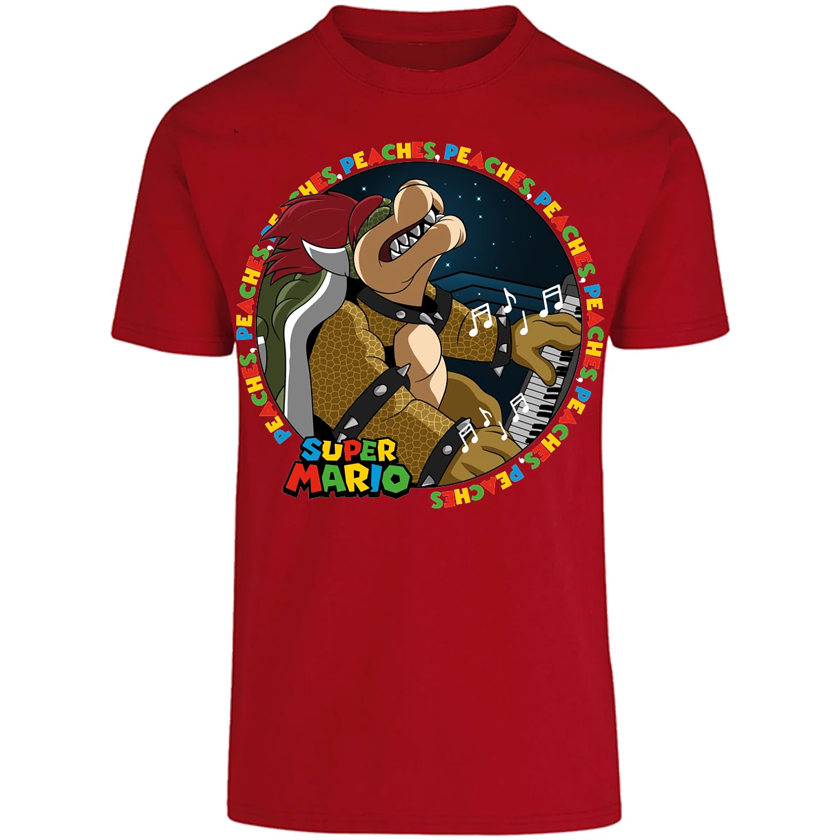 Playera Mario Bros Bowser Peaches para Adulto 7