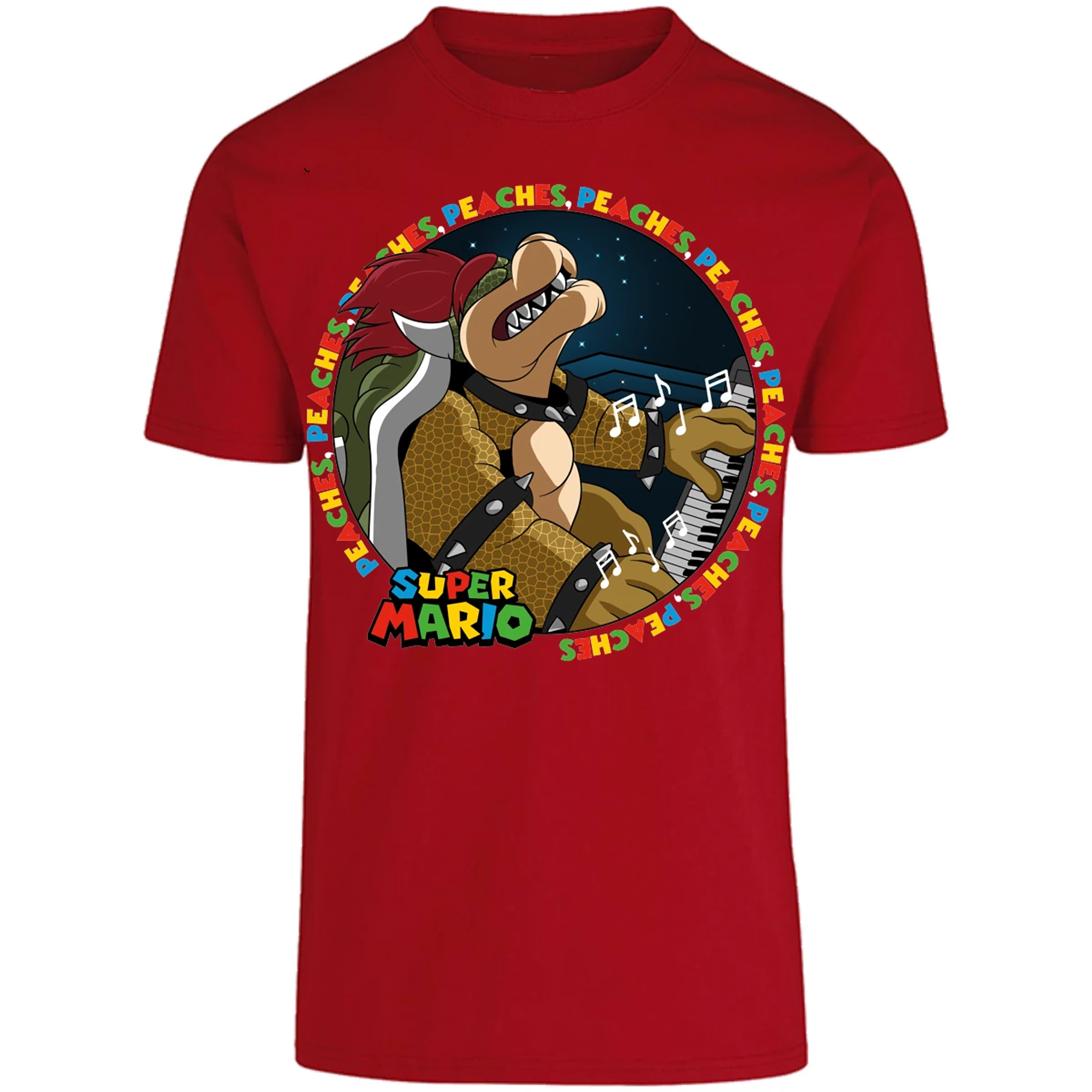 Playera Mario Bros Bowser Peaches para Adulto 7