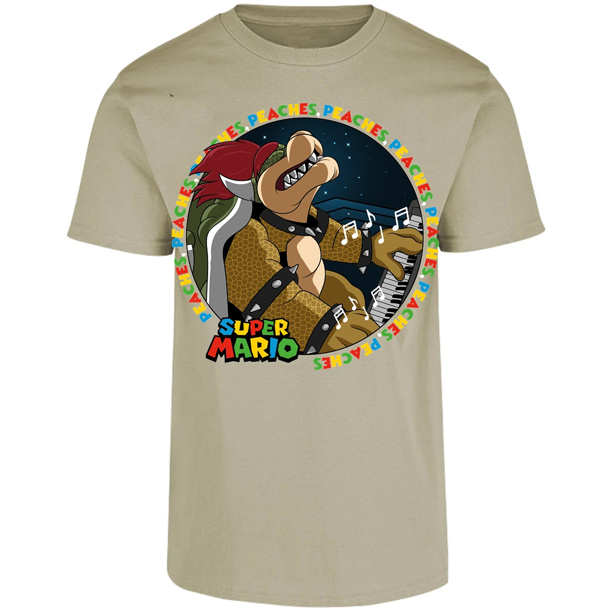Playera Mario Bros Bowser Peaches para Adulto 21