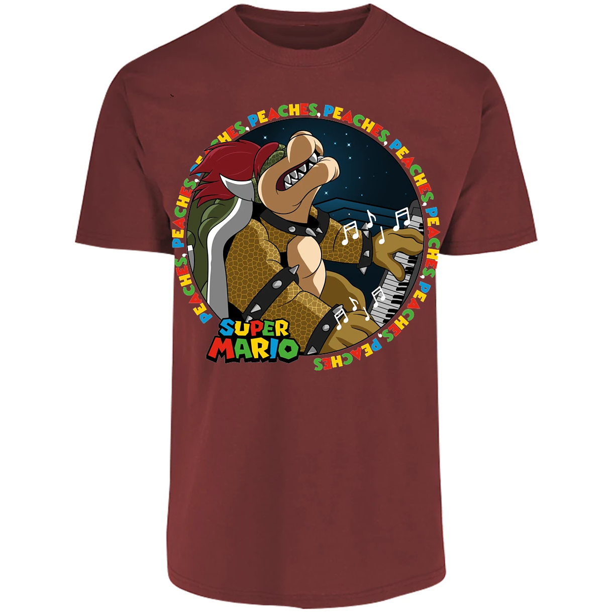 Playera Mario Bros Bowser Peaches para Adulto 23