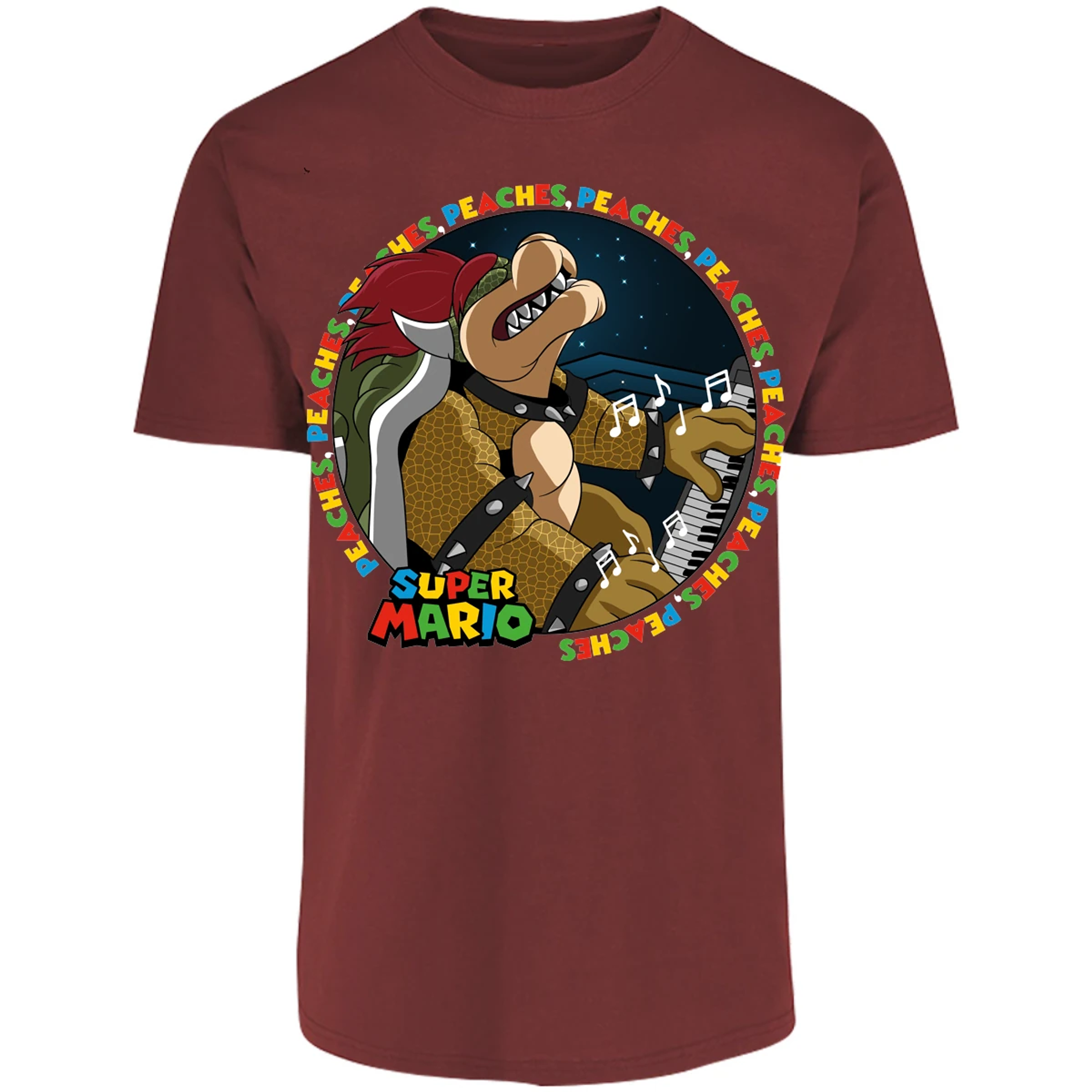 Playera Mario Bros Bowser Peaches para Adulto 23