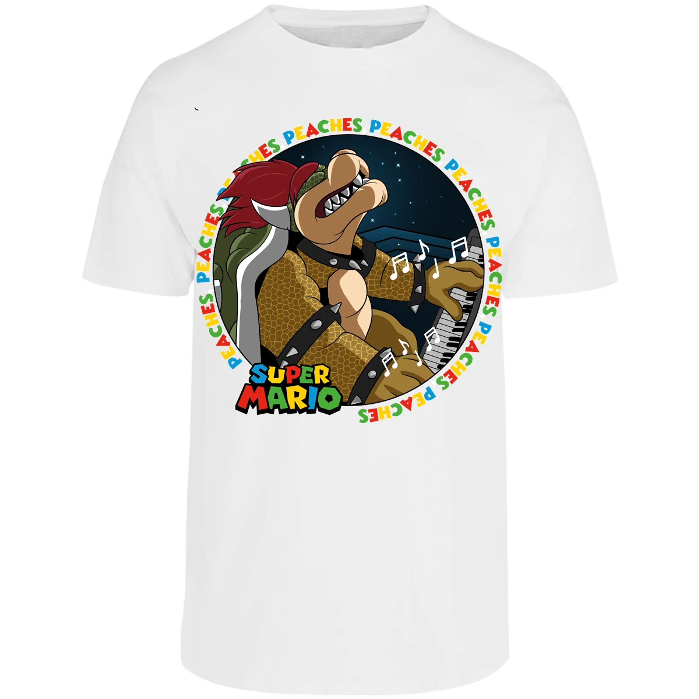 Playera Mario Bros Bowser Peaches para Adulto 25