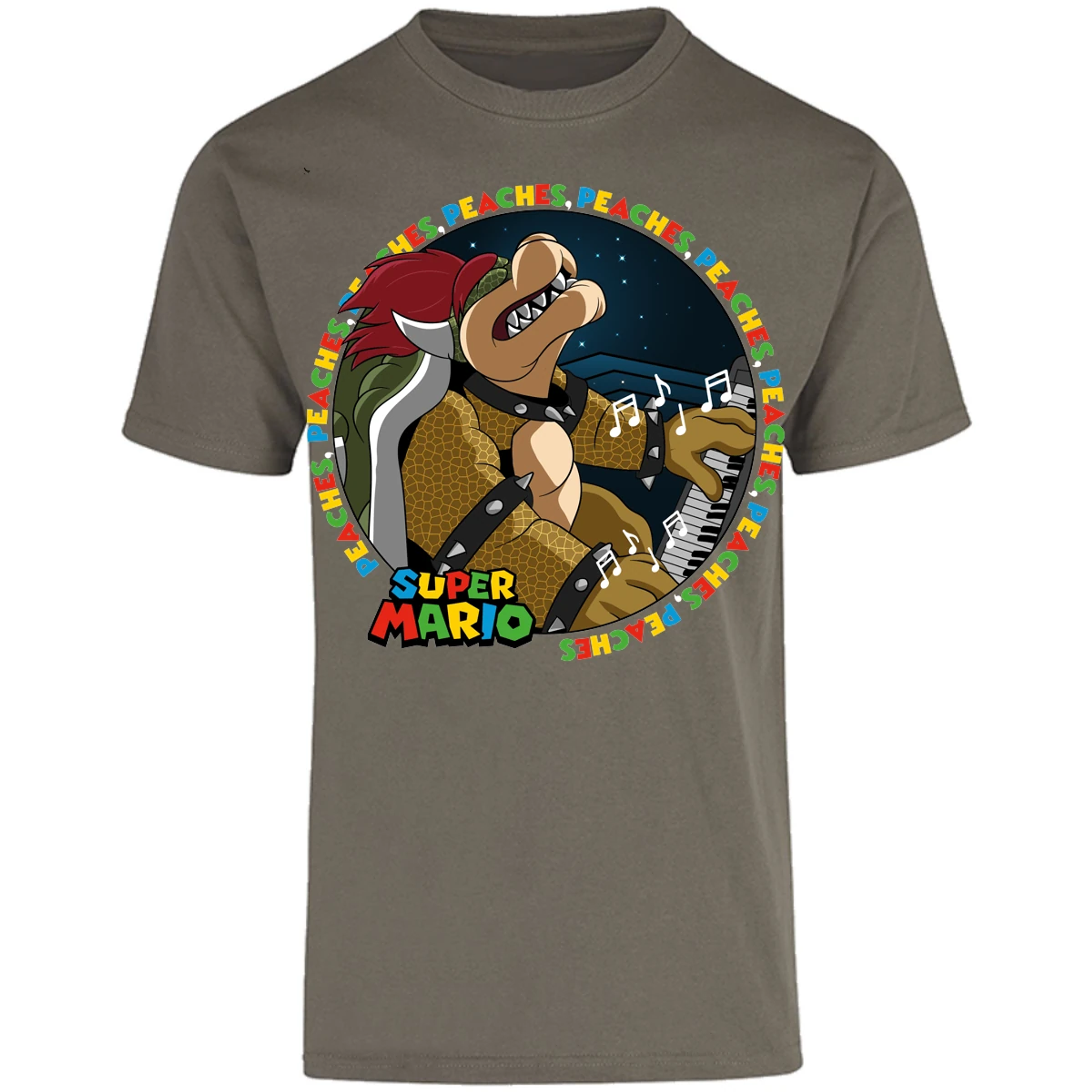 Playera Mario Bros Bowser Peaches para Adulto 26