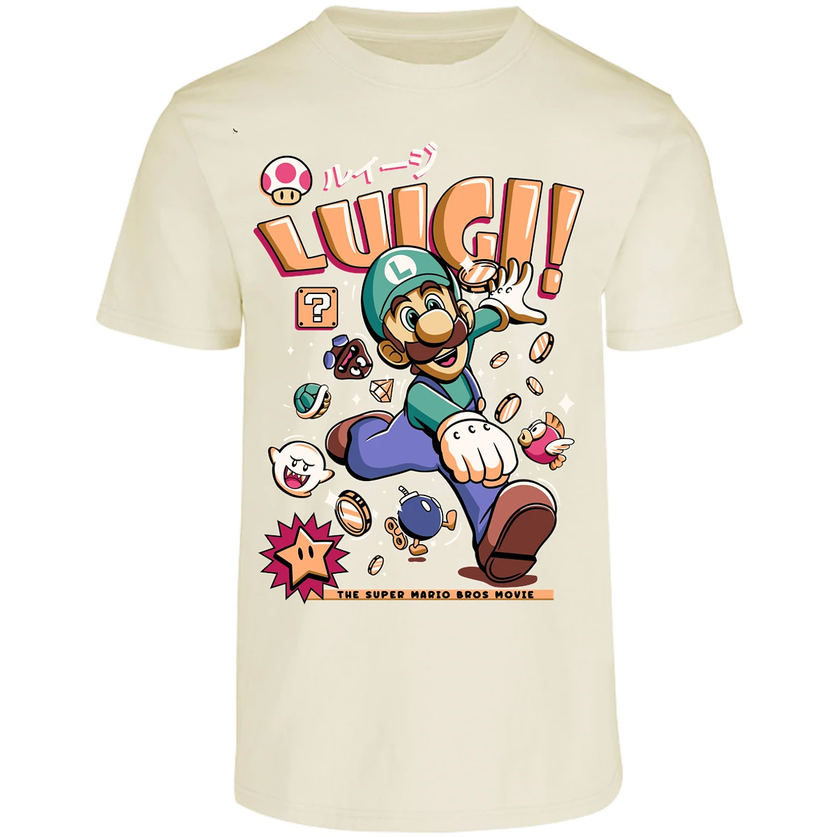 Playera Mario Bros Luigi Tee para Adulto 11