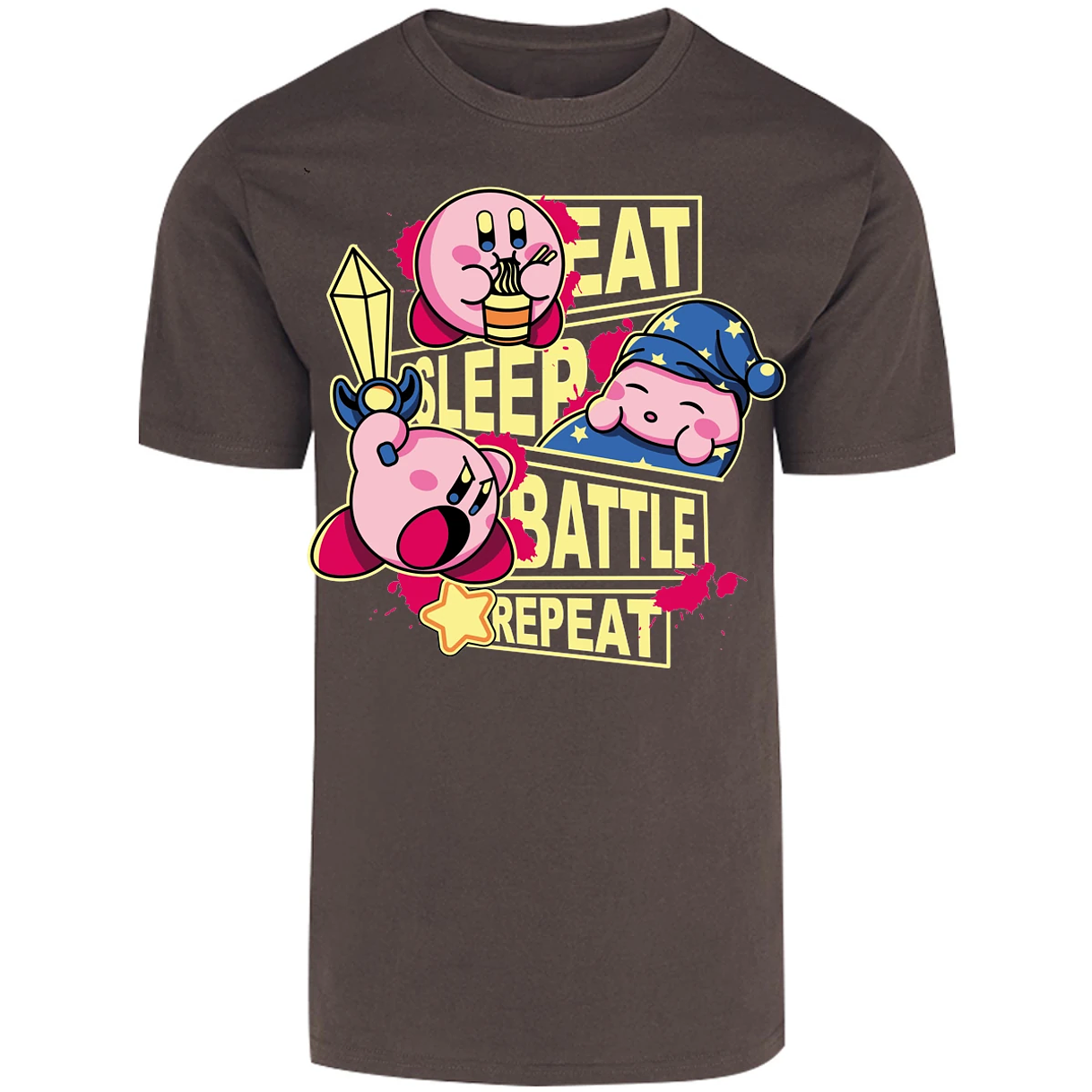 Playera Mario Bros Kirby para Adulto 19