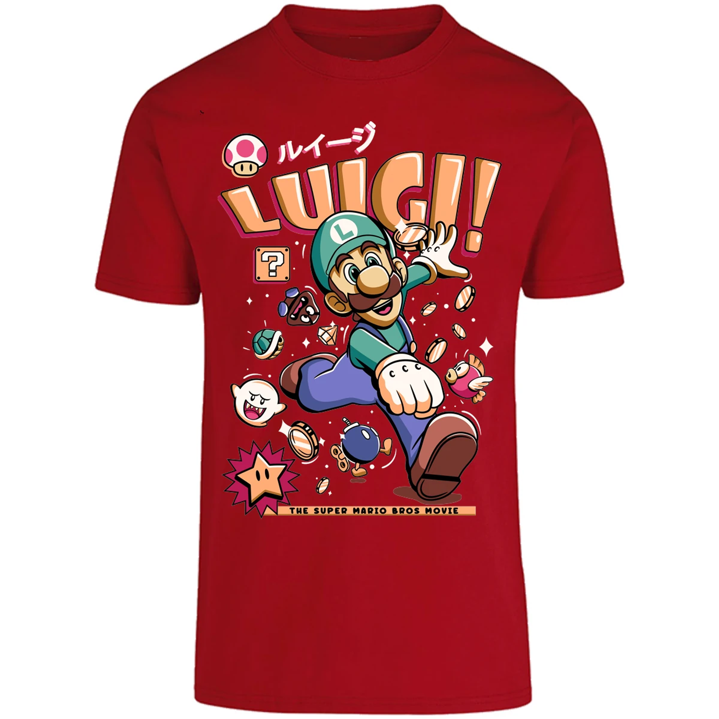 Playera Mario Bros Luigi Tee para Adulto 1