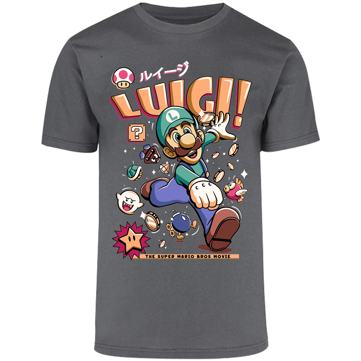 Playera Mario Bros Luigi Tee para Adulto 8