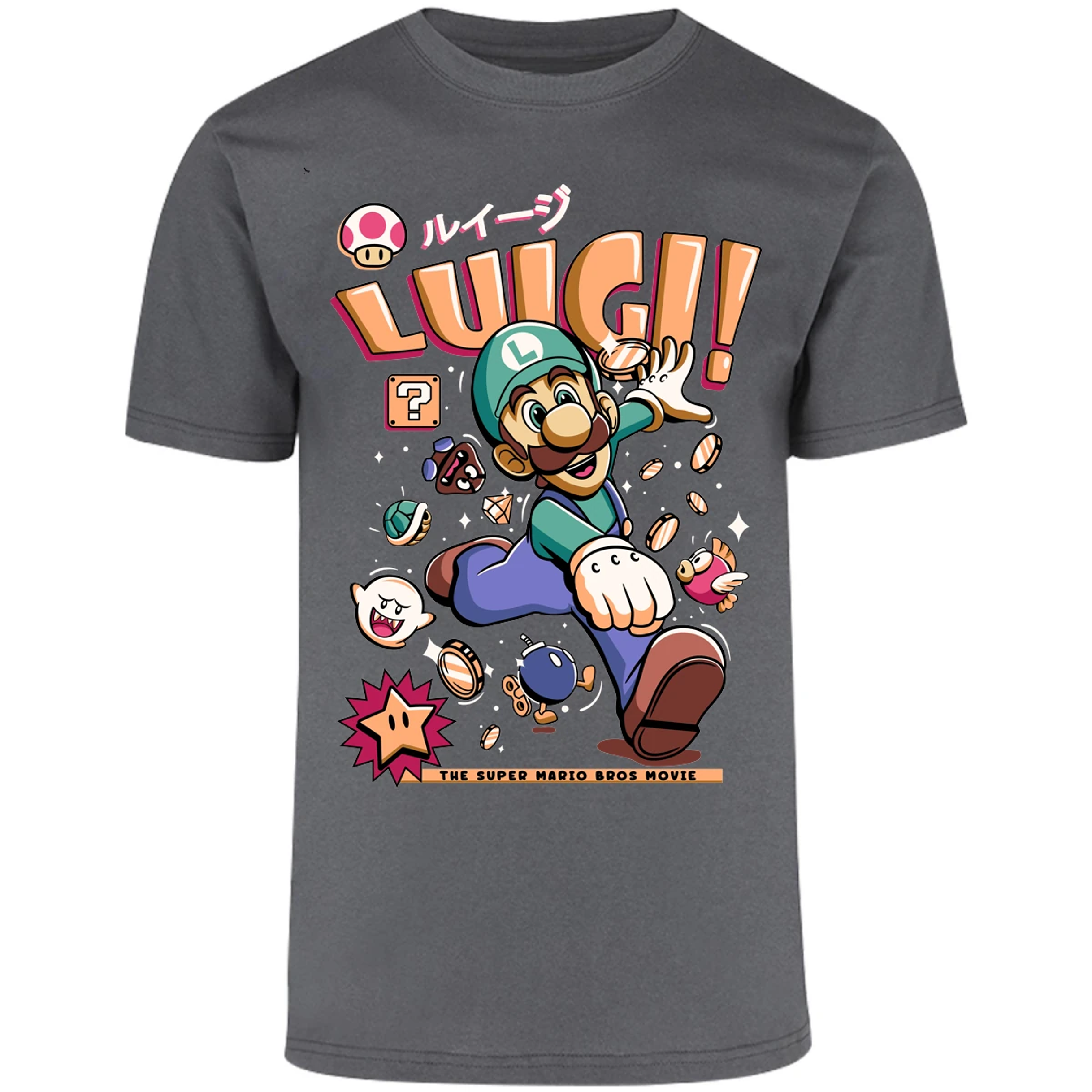 Playera Mario Bros Luigi Tee para Adulto 8