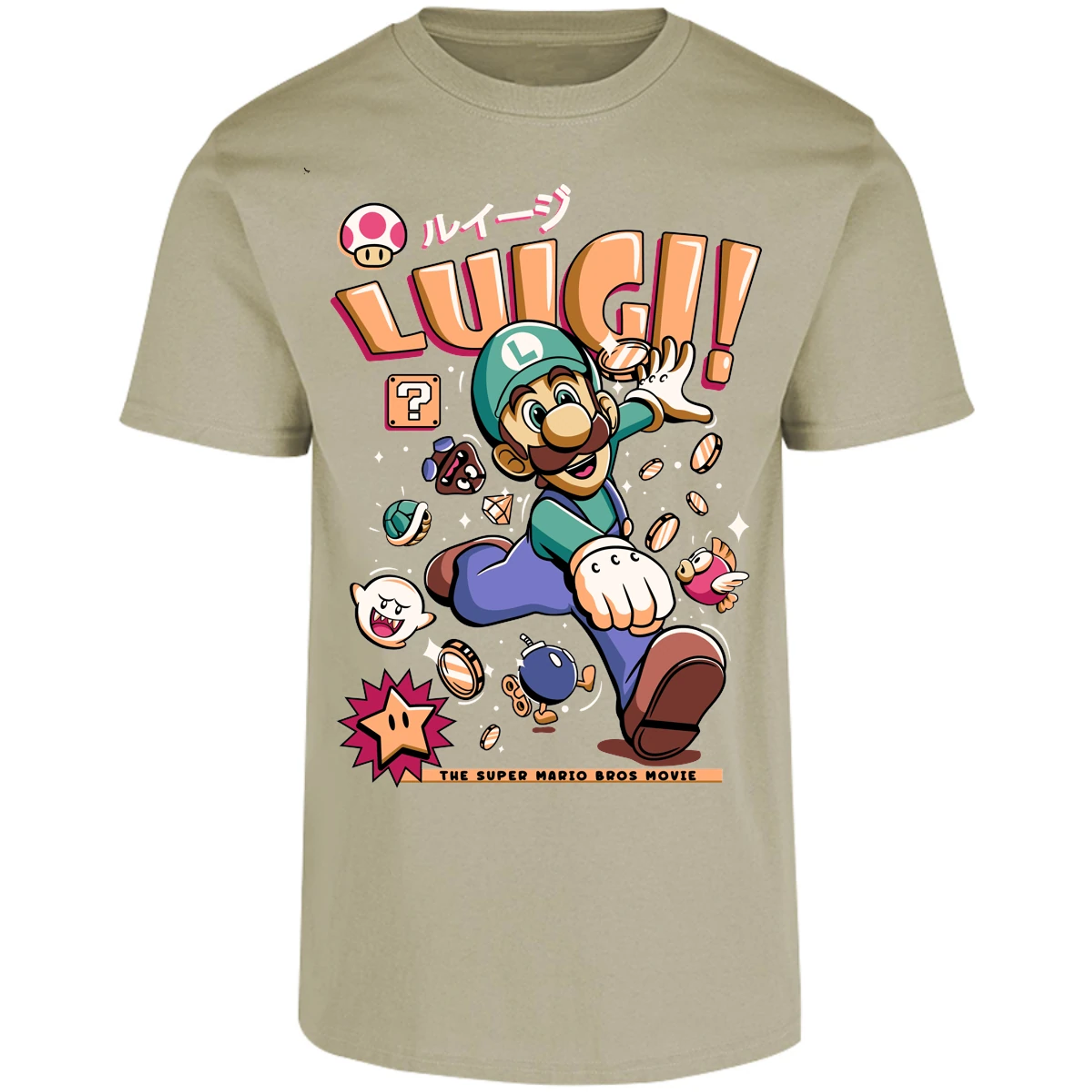 Playera Mario Bros Luigi Tee para Adulto 10