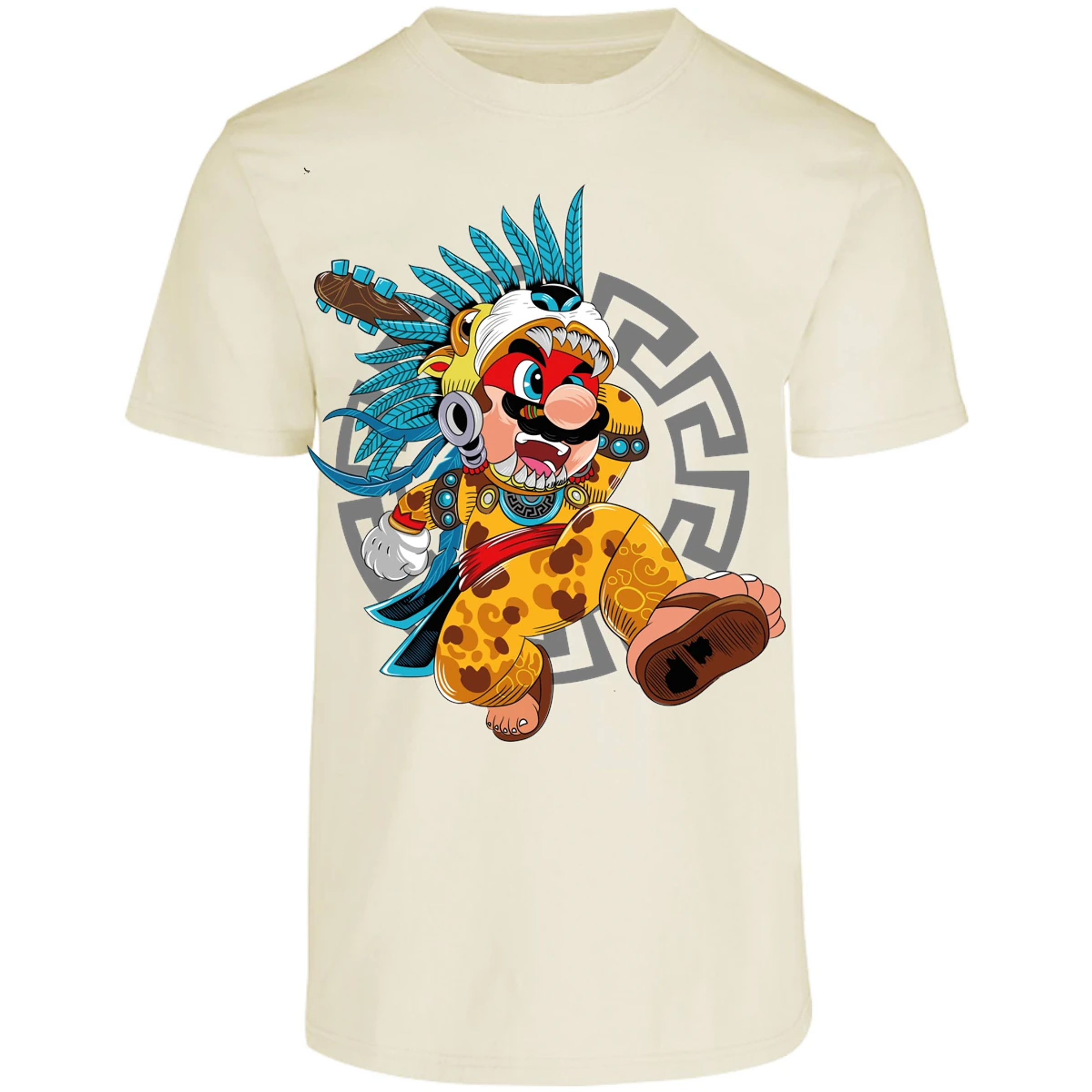 Playera Mario Bros Mario Azteca para Adulto 28