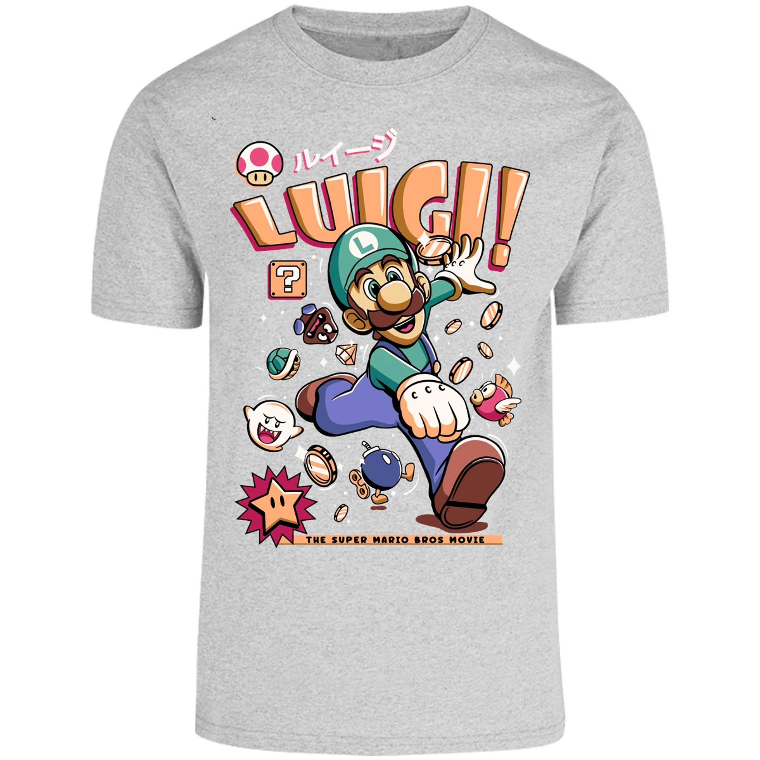 Playera Mario Bros Luigi Tee para Adulto 17