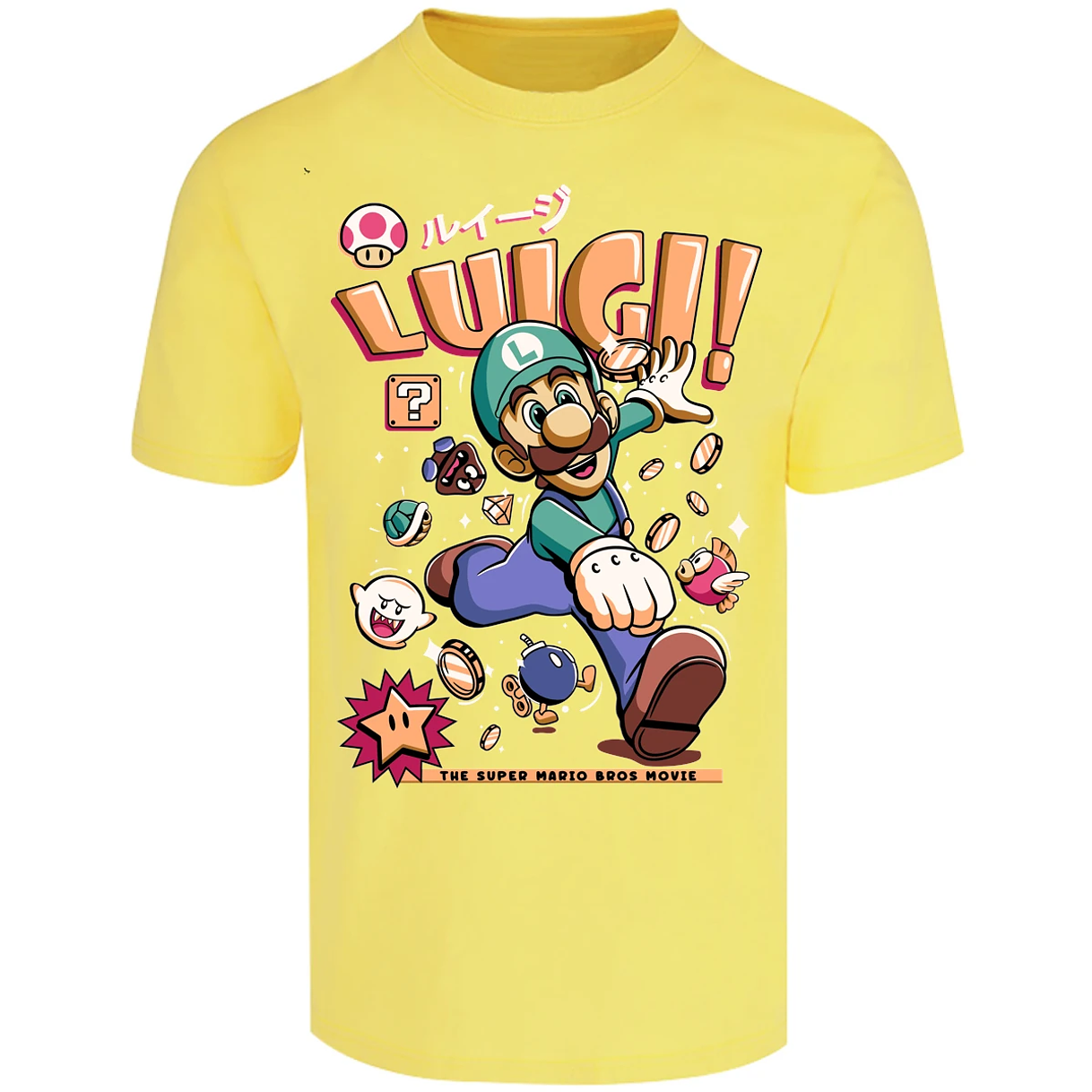 Playera Mario Bros Luigi Tee para Adulto 18