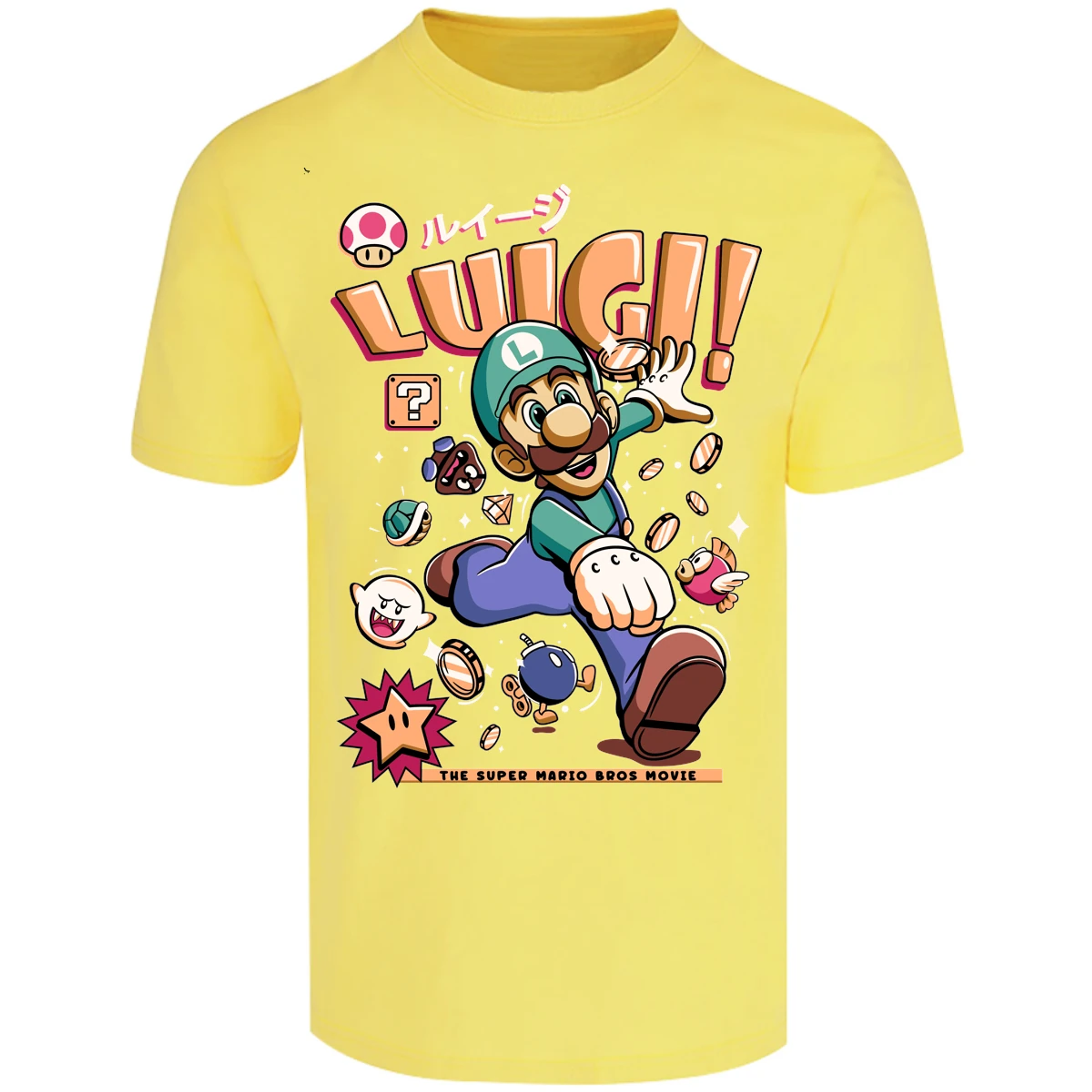 Playera Mario Bros Luigi Tee para Adulto 18