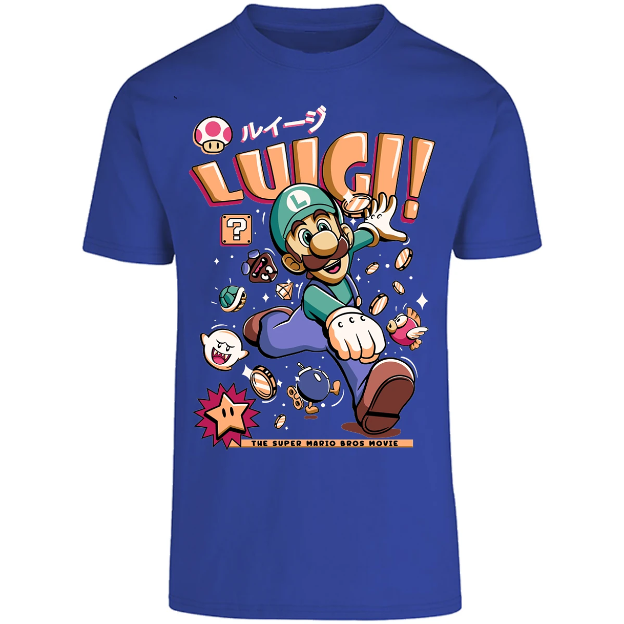 Playera Mario Bros Luigi Tee para Adulto 21