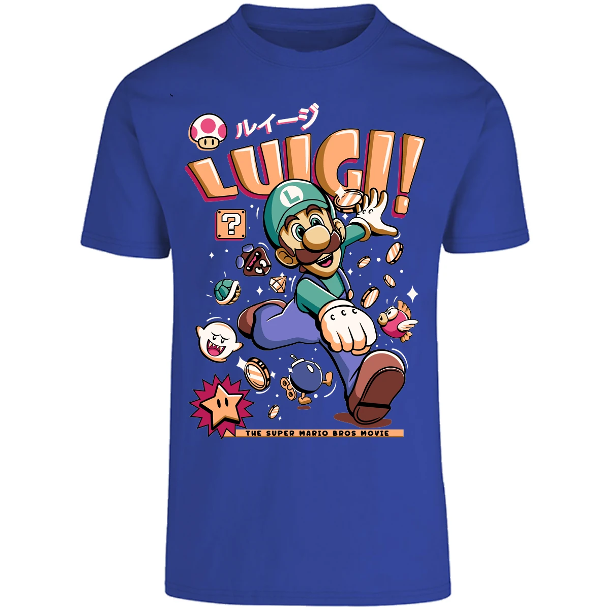 Playera Mario Bros Luigi Tee para Adulto 21