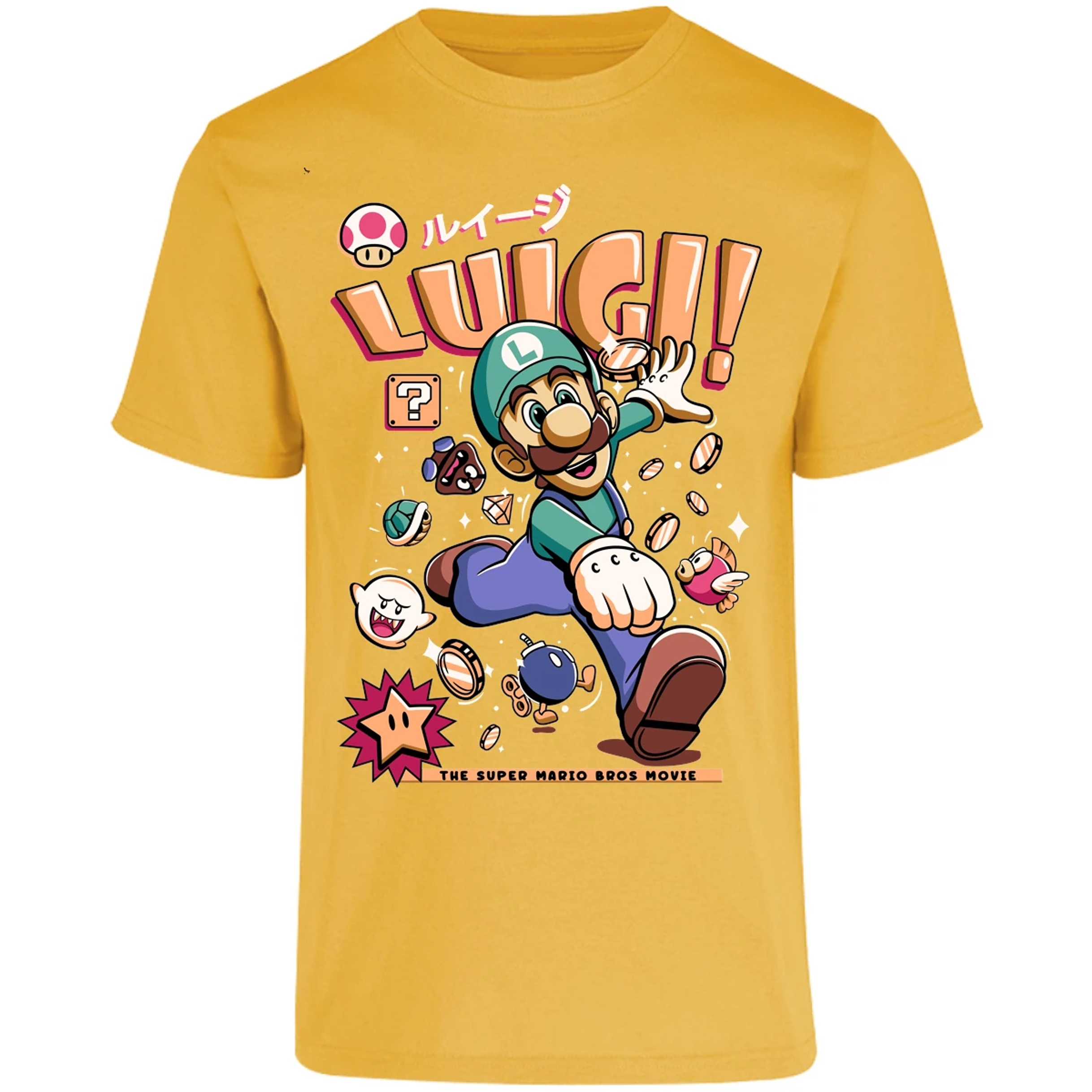 Playera Mario Bros Luigi Tee para Adulto 24