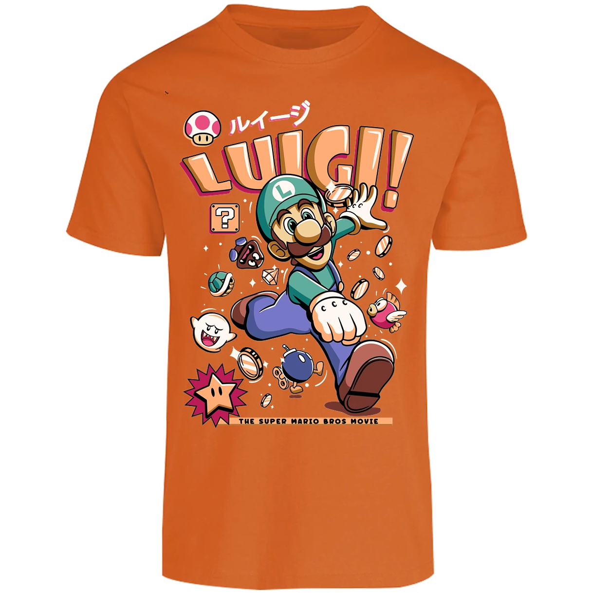 Playera Mario Bros Luigi Tee para Adulto 25