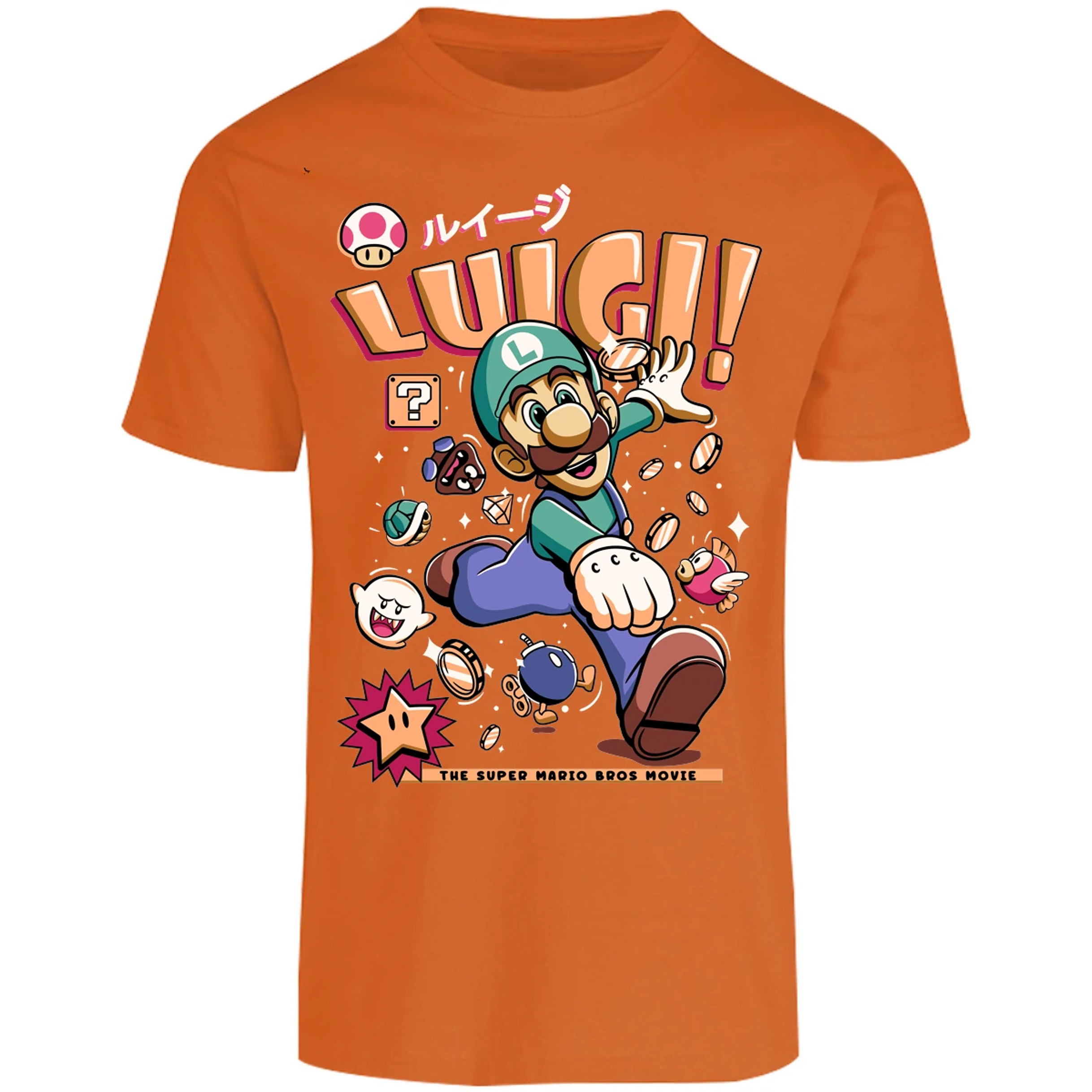 Playera Mario Bros Luigi Tee para Adulto 25