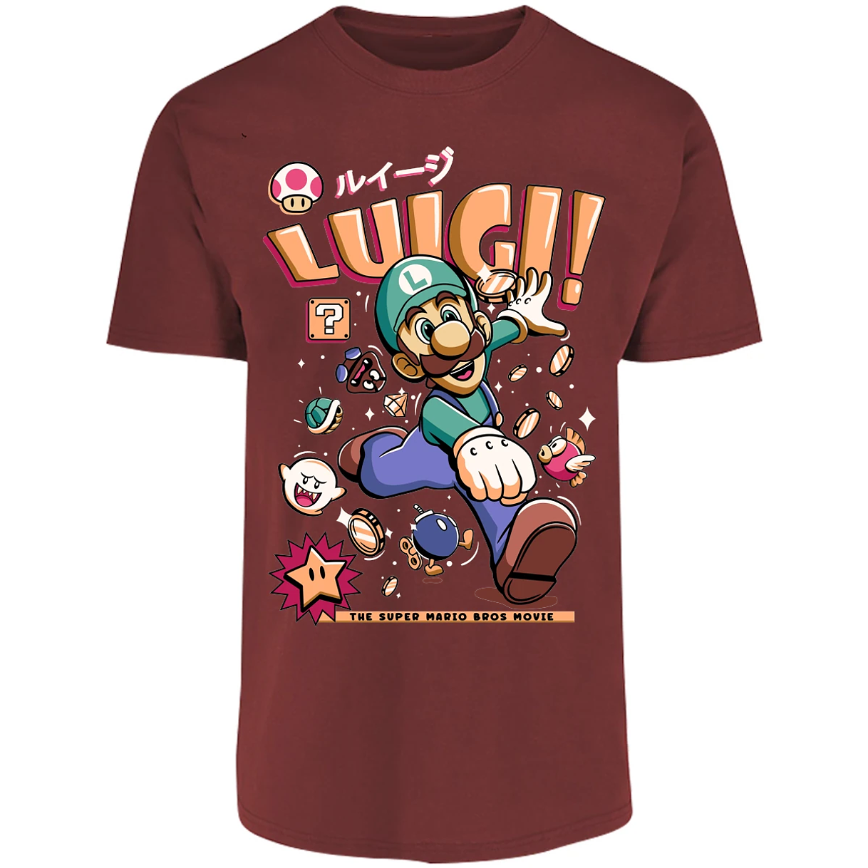 Playera Mario Bros Luigi Tee para Adulto 29