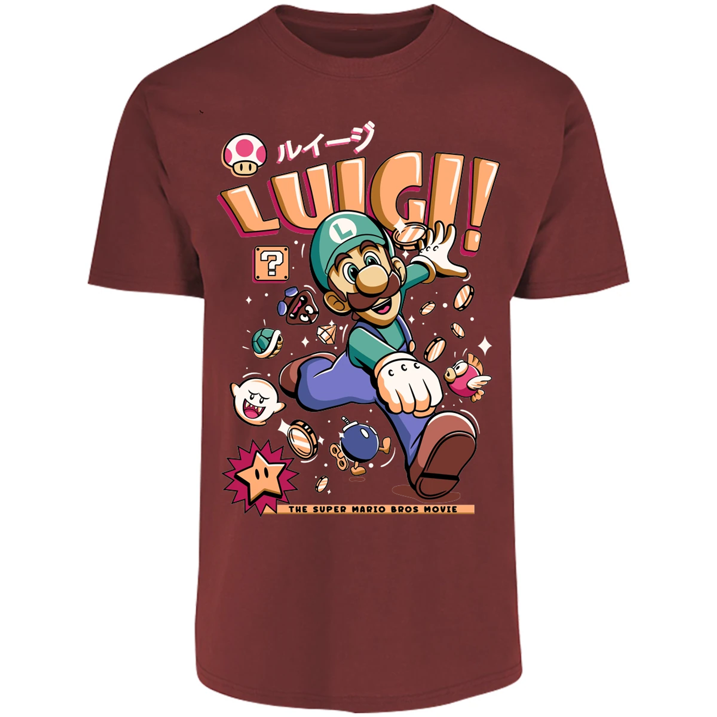 Playera Mario Bros Luigi Tee para Adulto 29