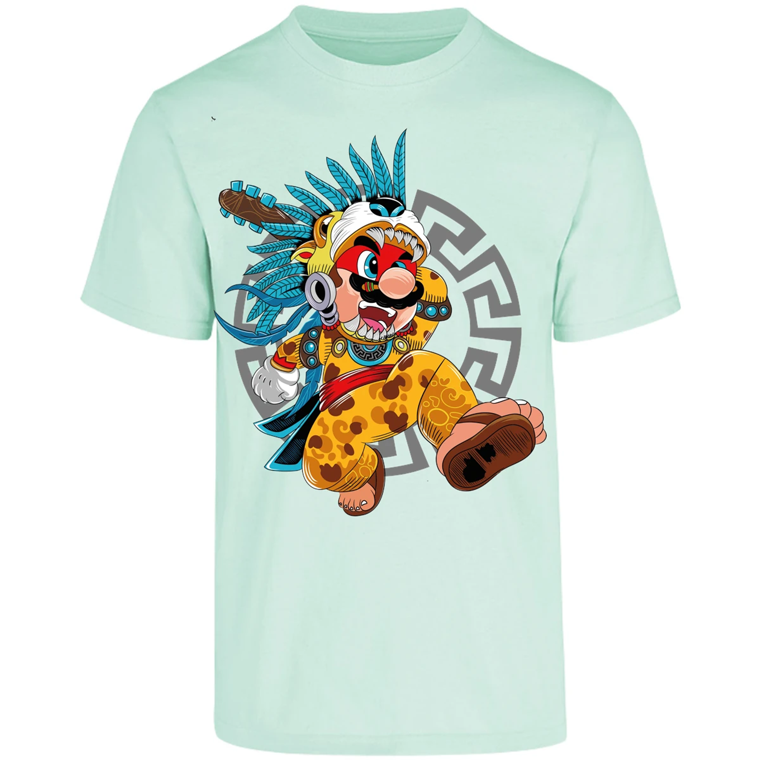 Playera Mario Bros Mario Azteca para Adulto 21