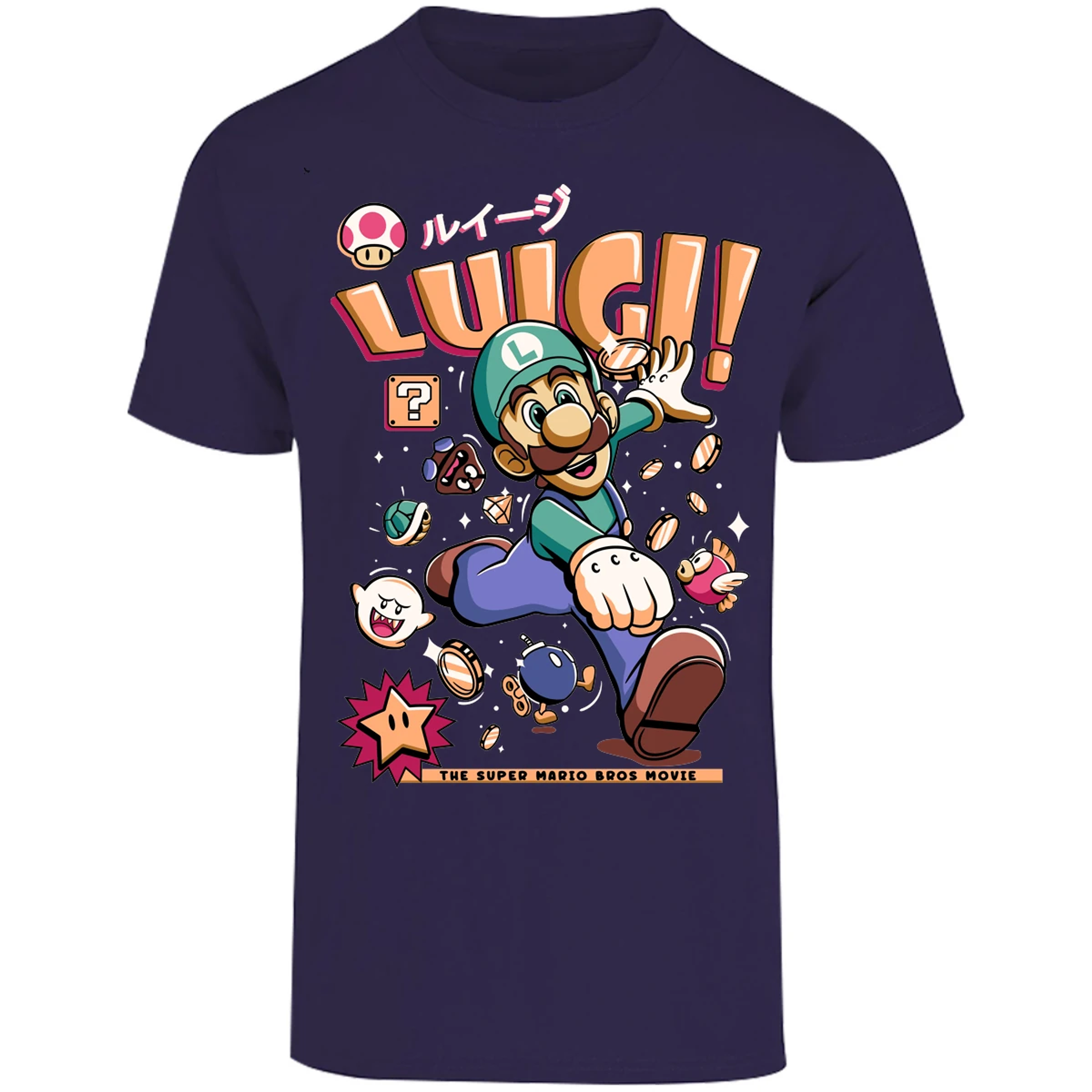 Playera Mario Bros Luigi Tee para Adulto 30