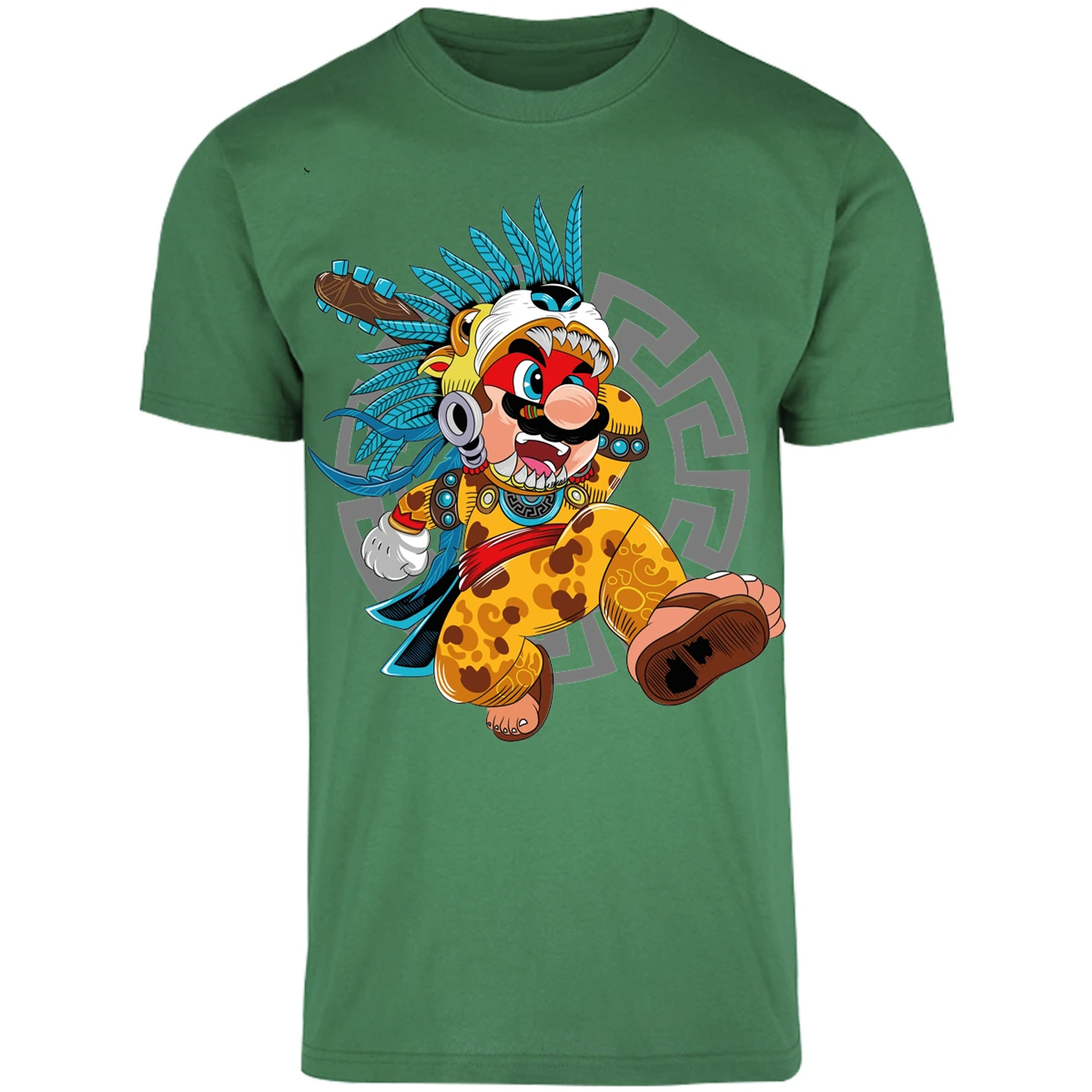 Playera Mario Bros Mario Azteca para Adulto 1