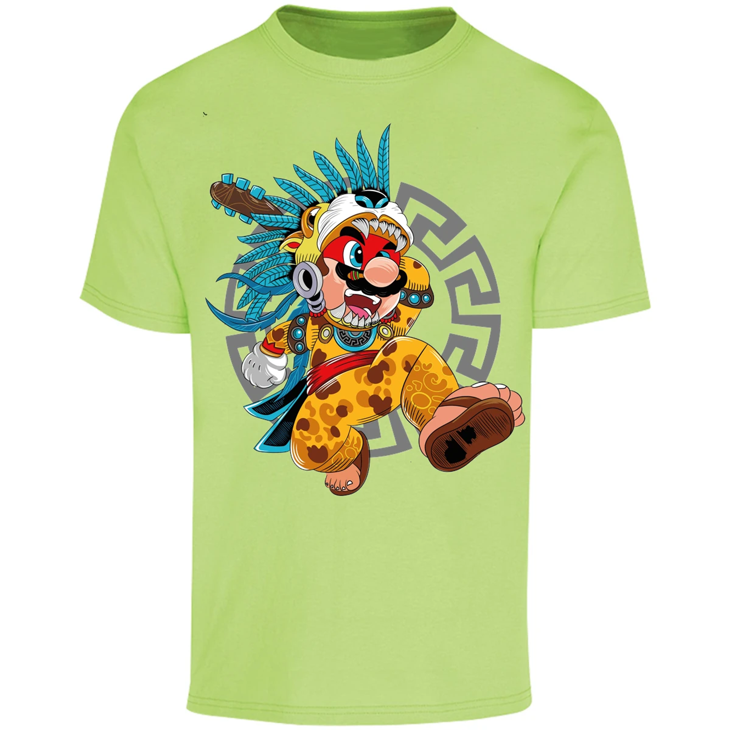 Playera Mario Bros Mario Azteca para Adulto 3