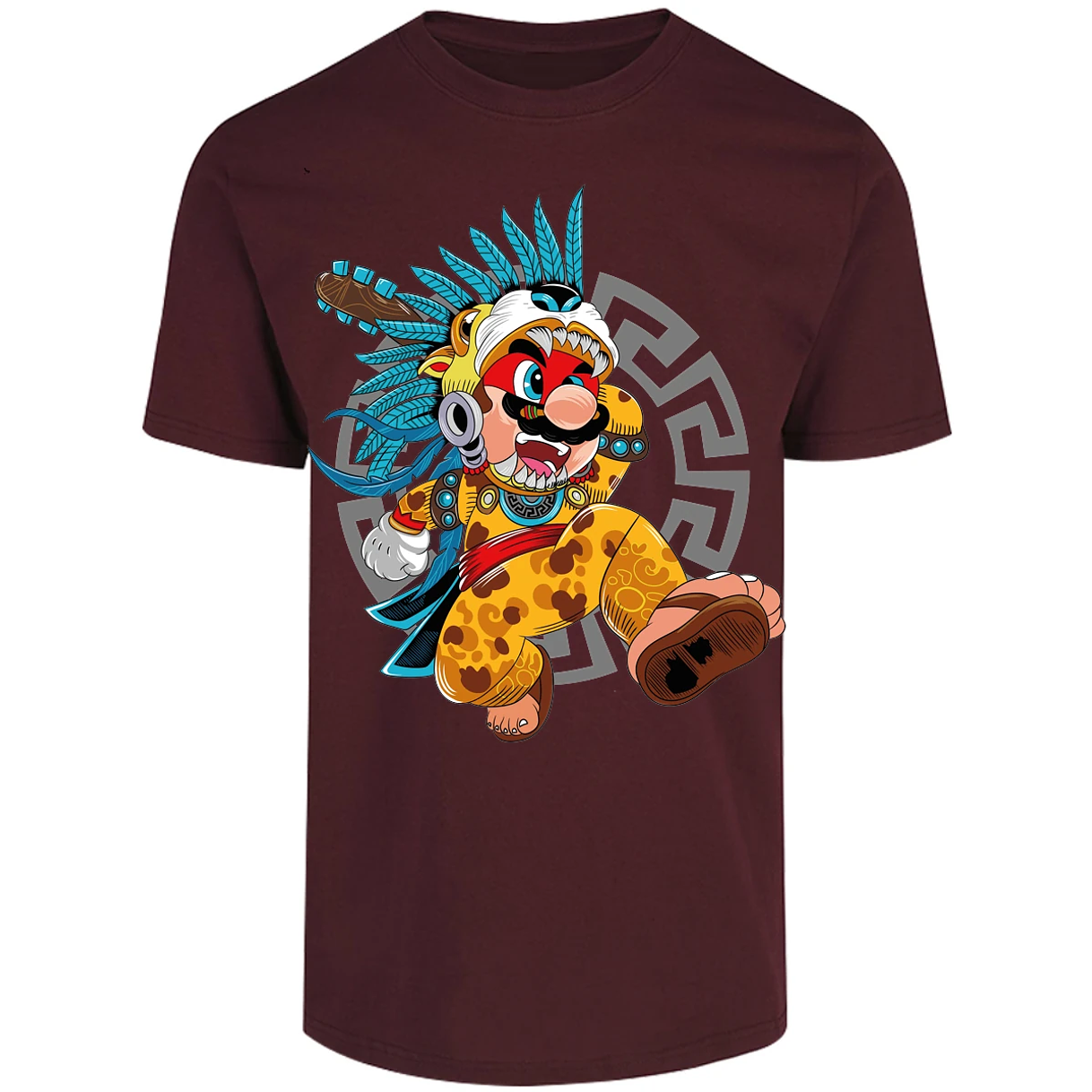 Playera Mario Bros Mario Azteca para Adulto 4