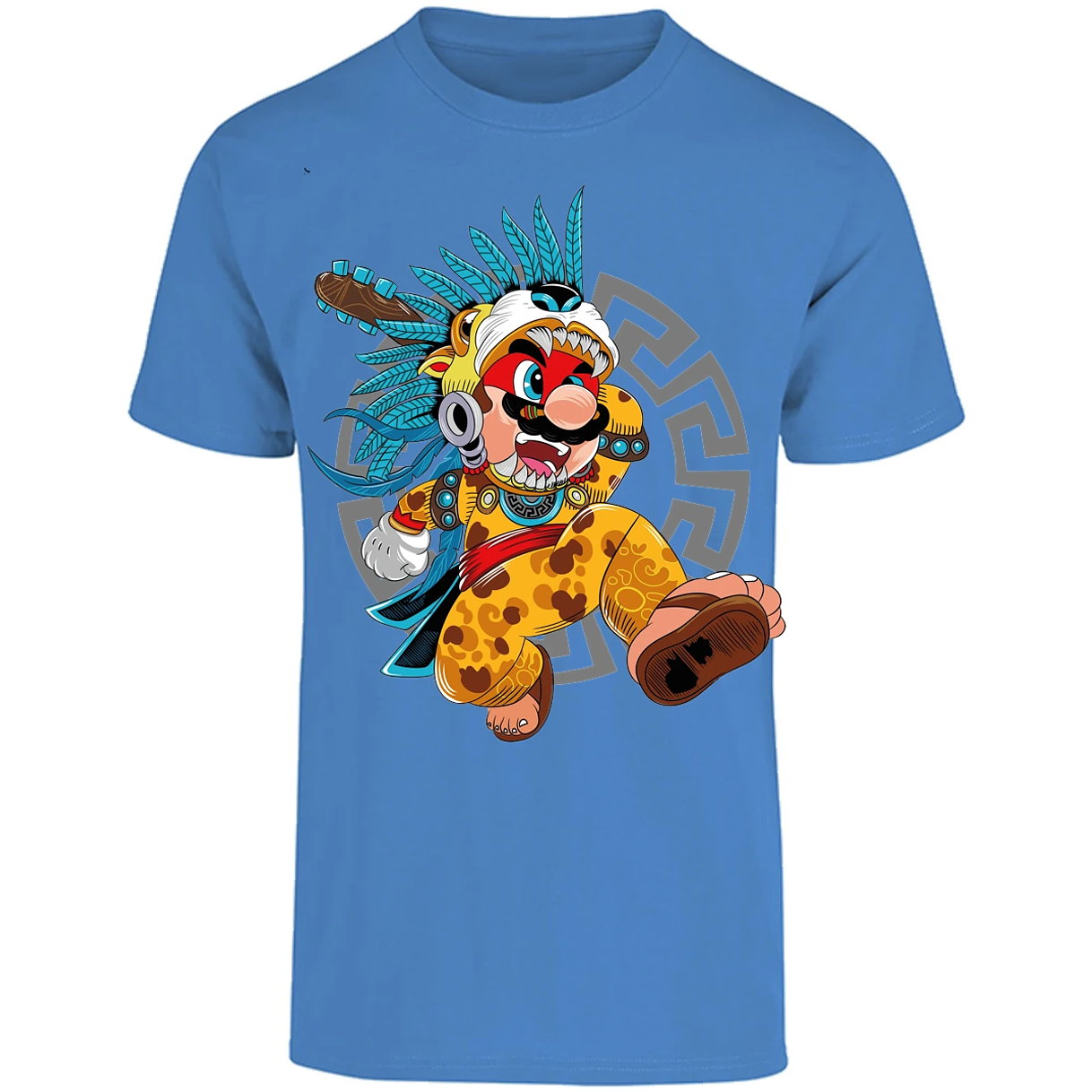 Playera Mario Bros Mario Azteca para Adulto 7