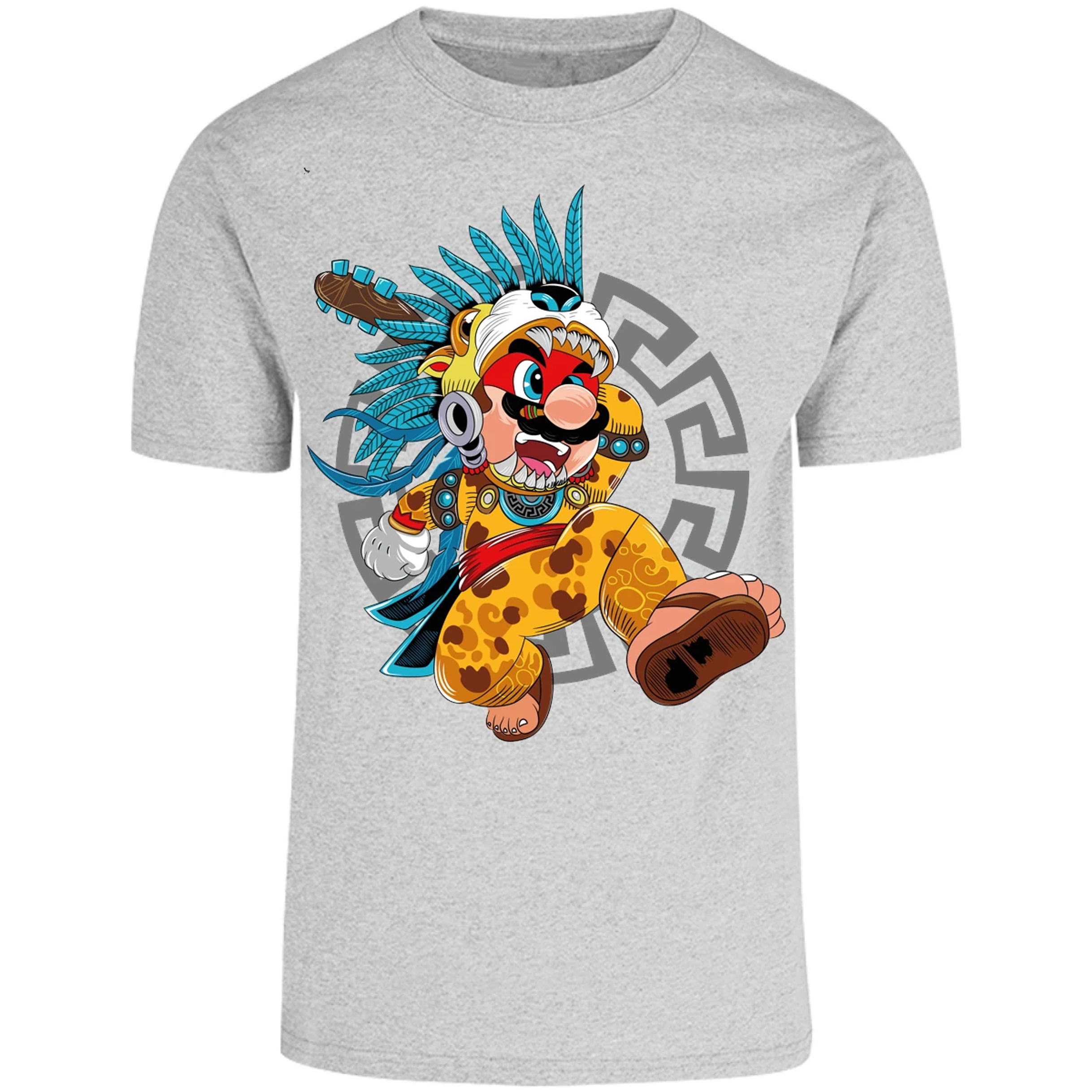 Playera Mario Bros Mario Azteca para Adulto 9