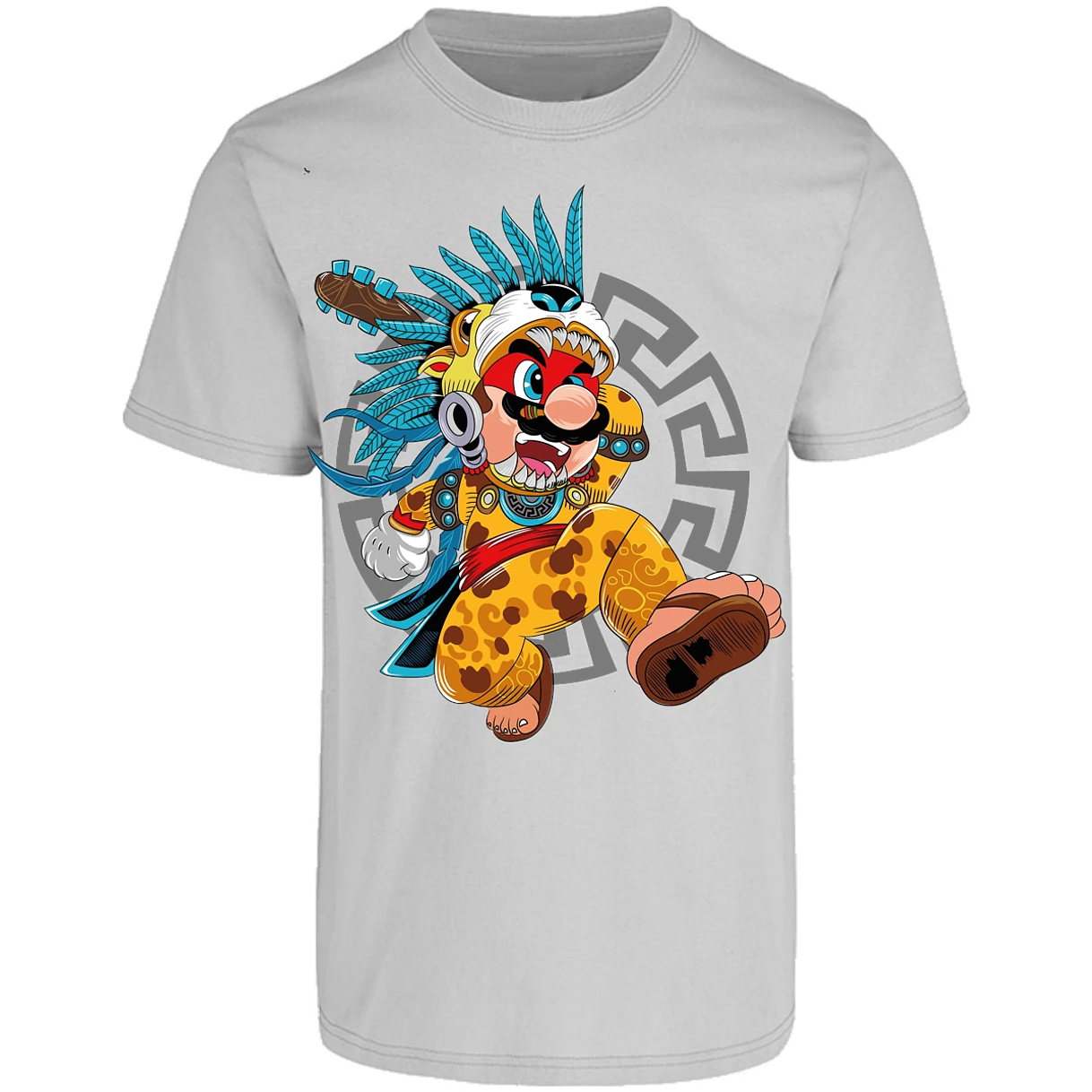 Playera Mario Bros Mario Azteca para Adulto 16