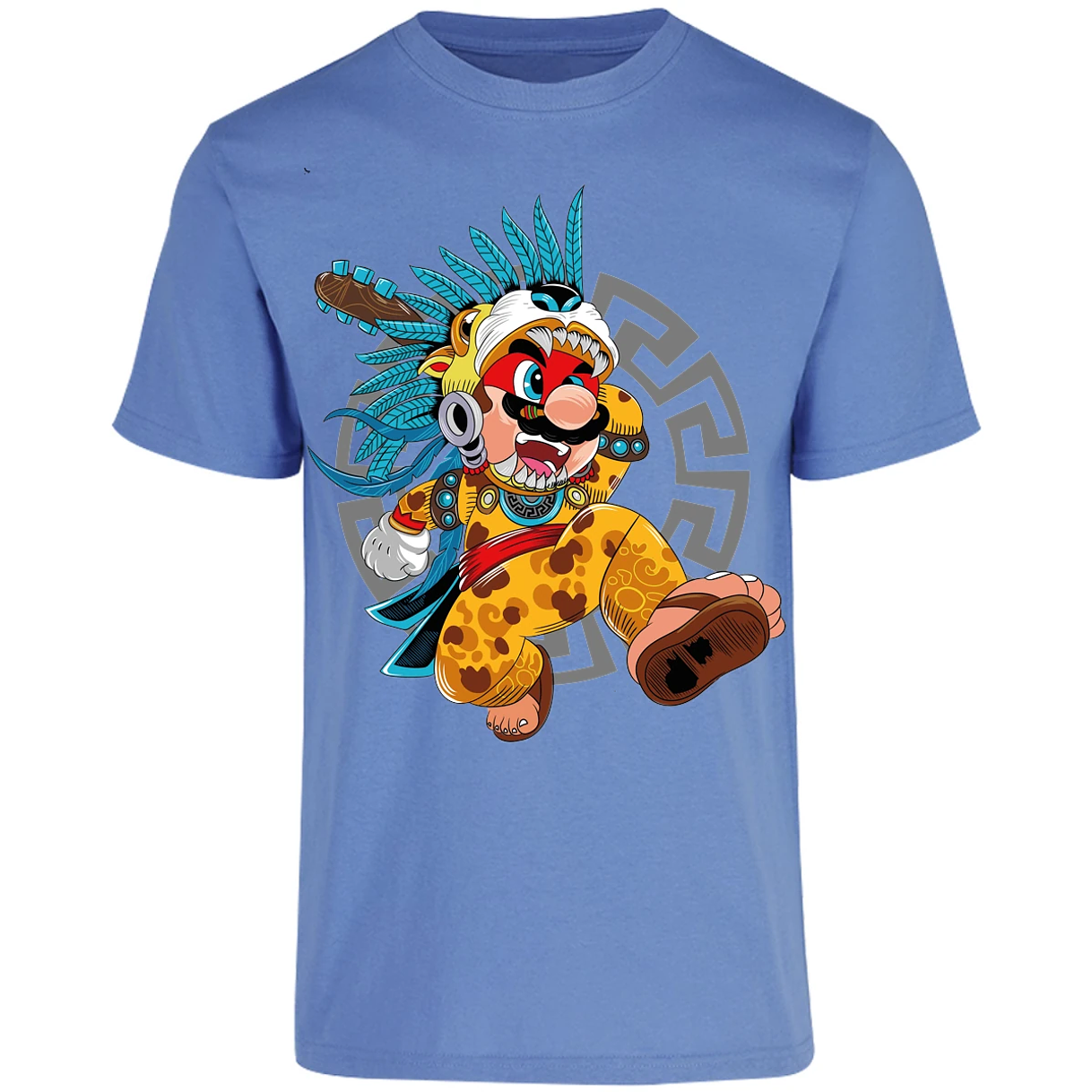Playera Mario Bros Mario Azteca para Adulto 17