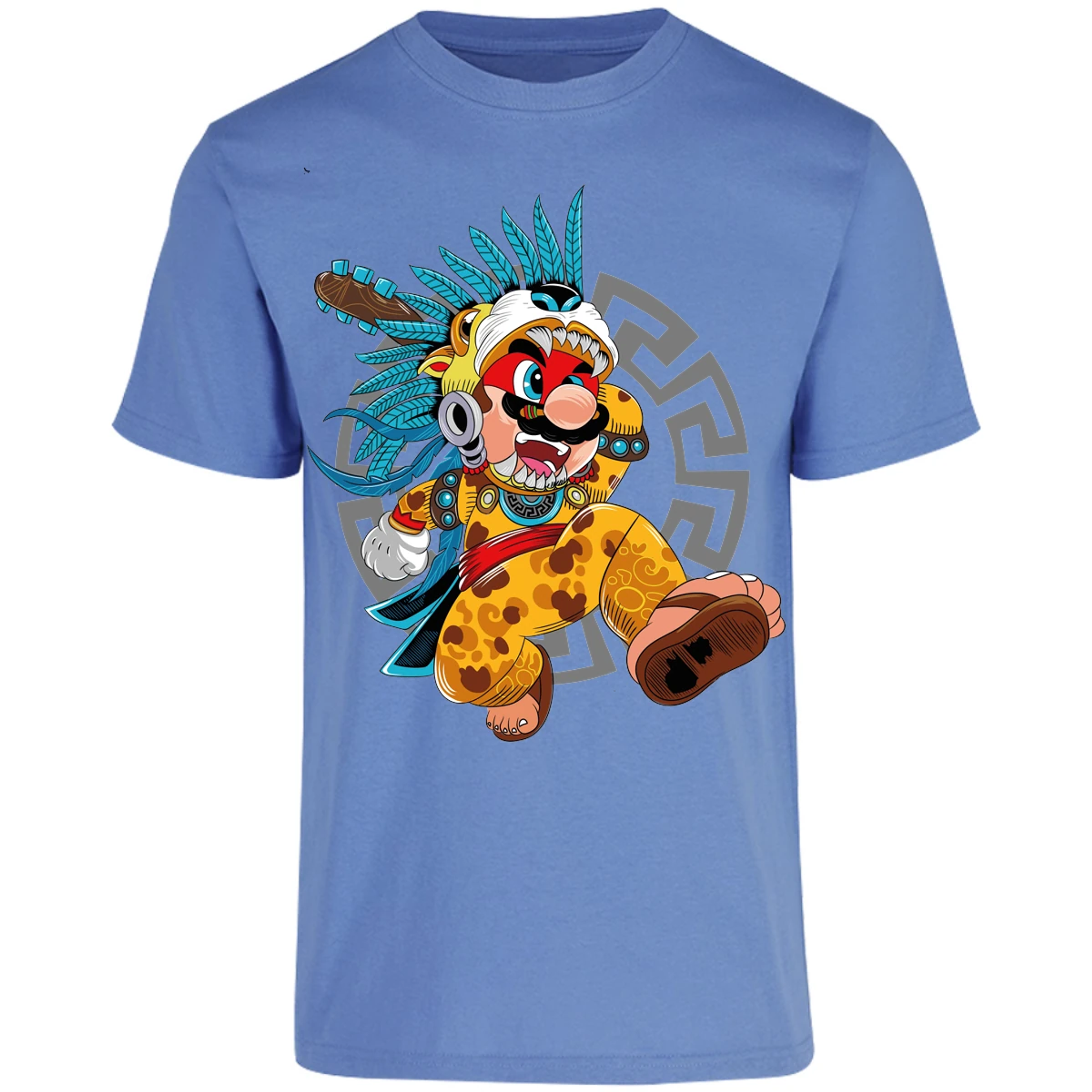 Playera Mario Bros Mario Azteca para Adulto 17